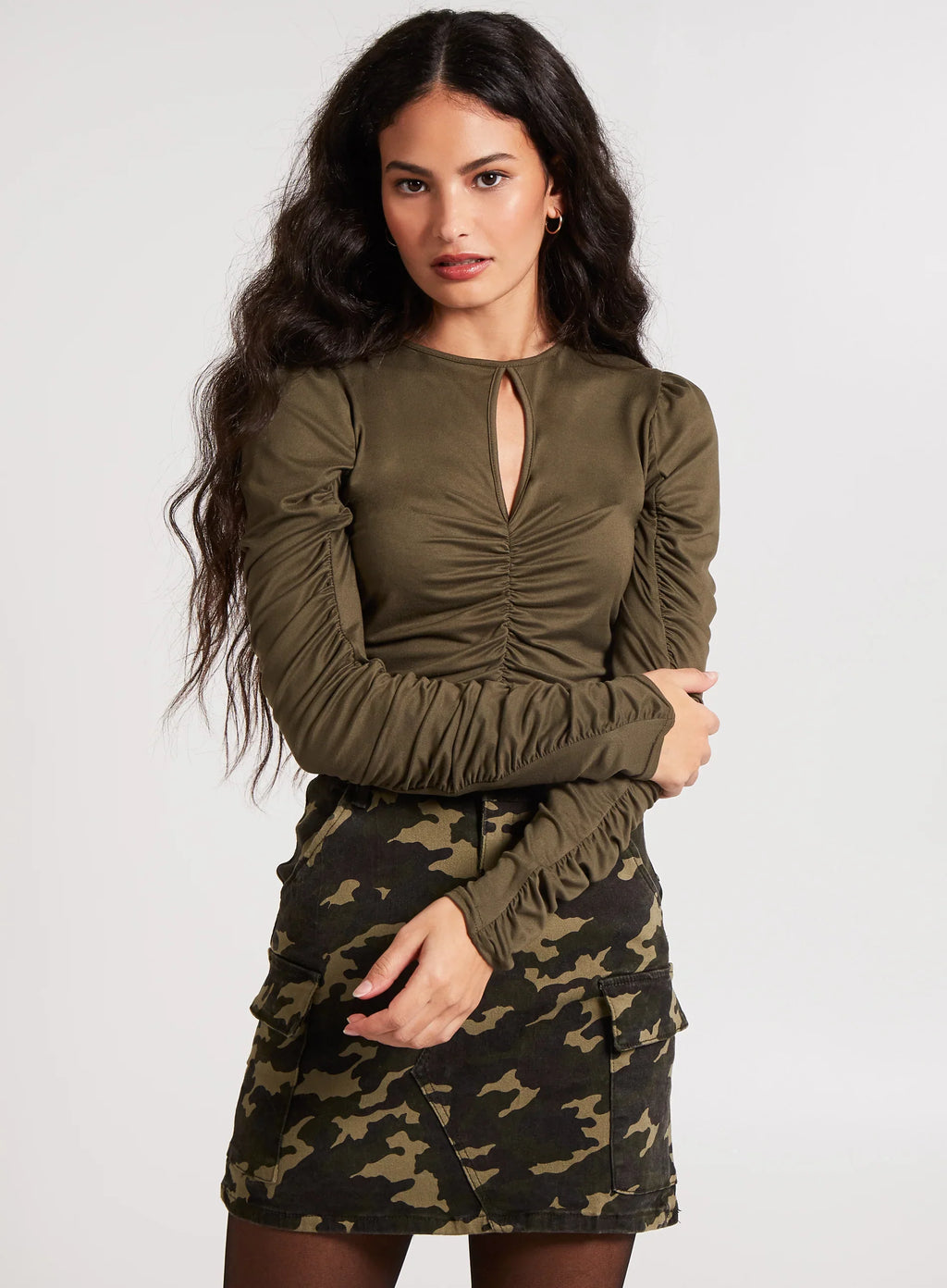 Keyhole Front Crop Top