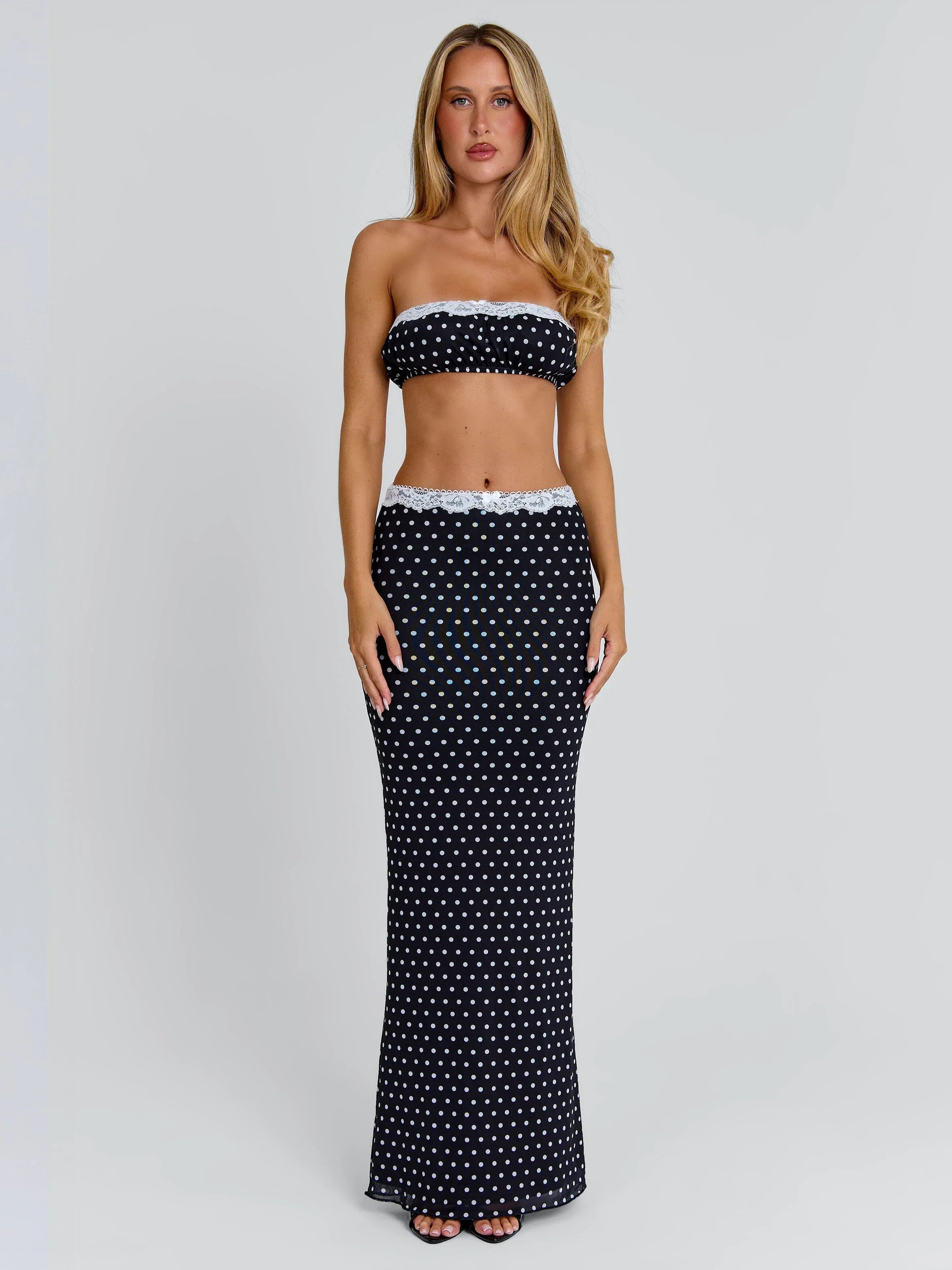 CALI MAXI SKIRT POLKA DOT