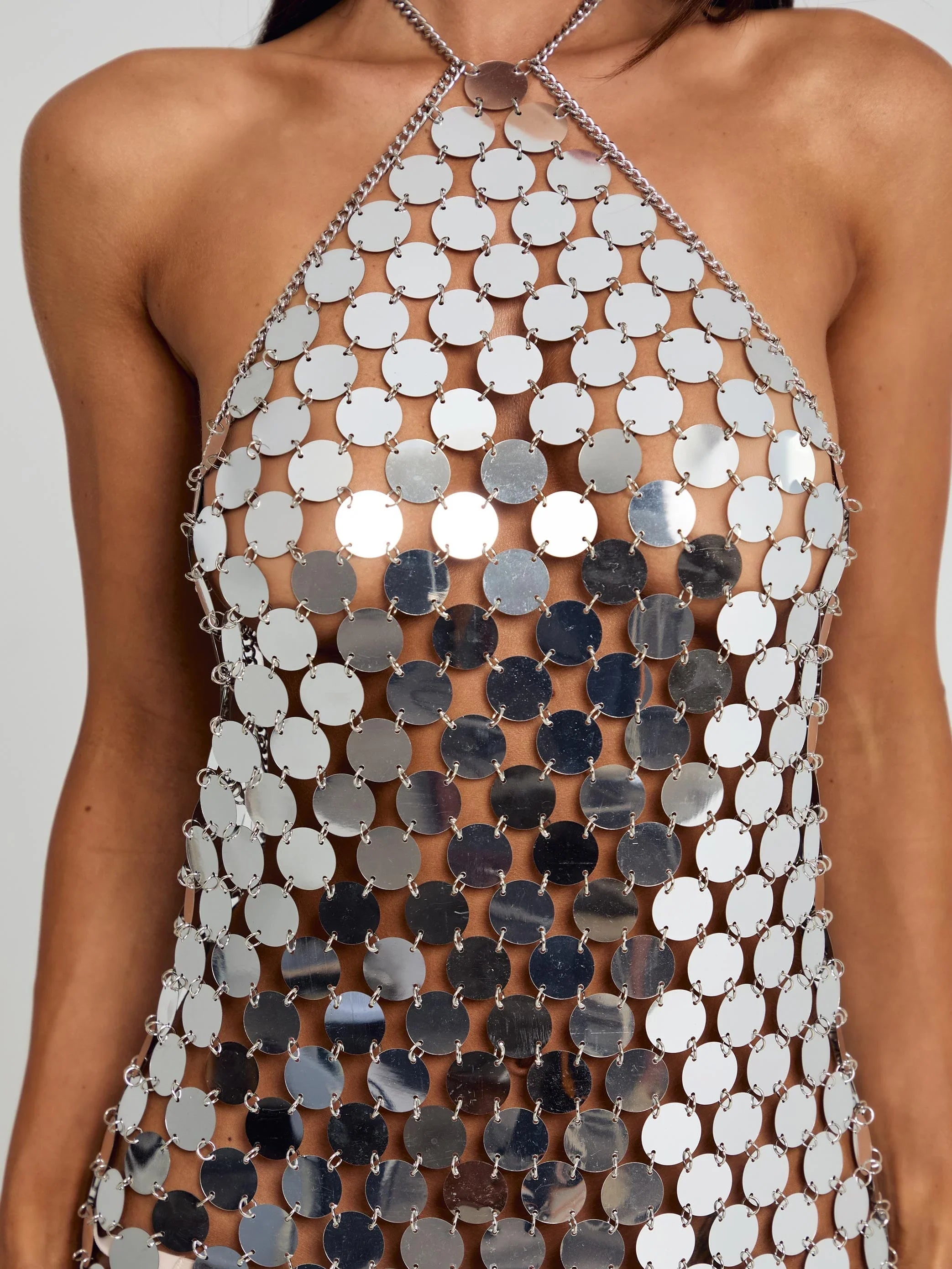 VIONNA MINI DRESS SILVER
