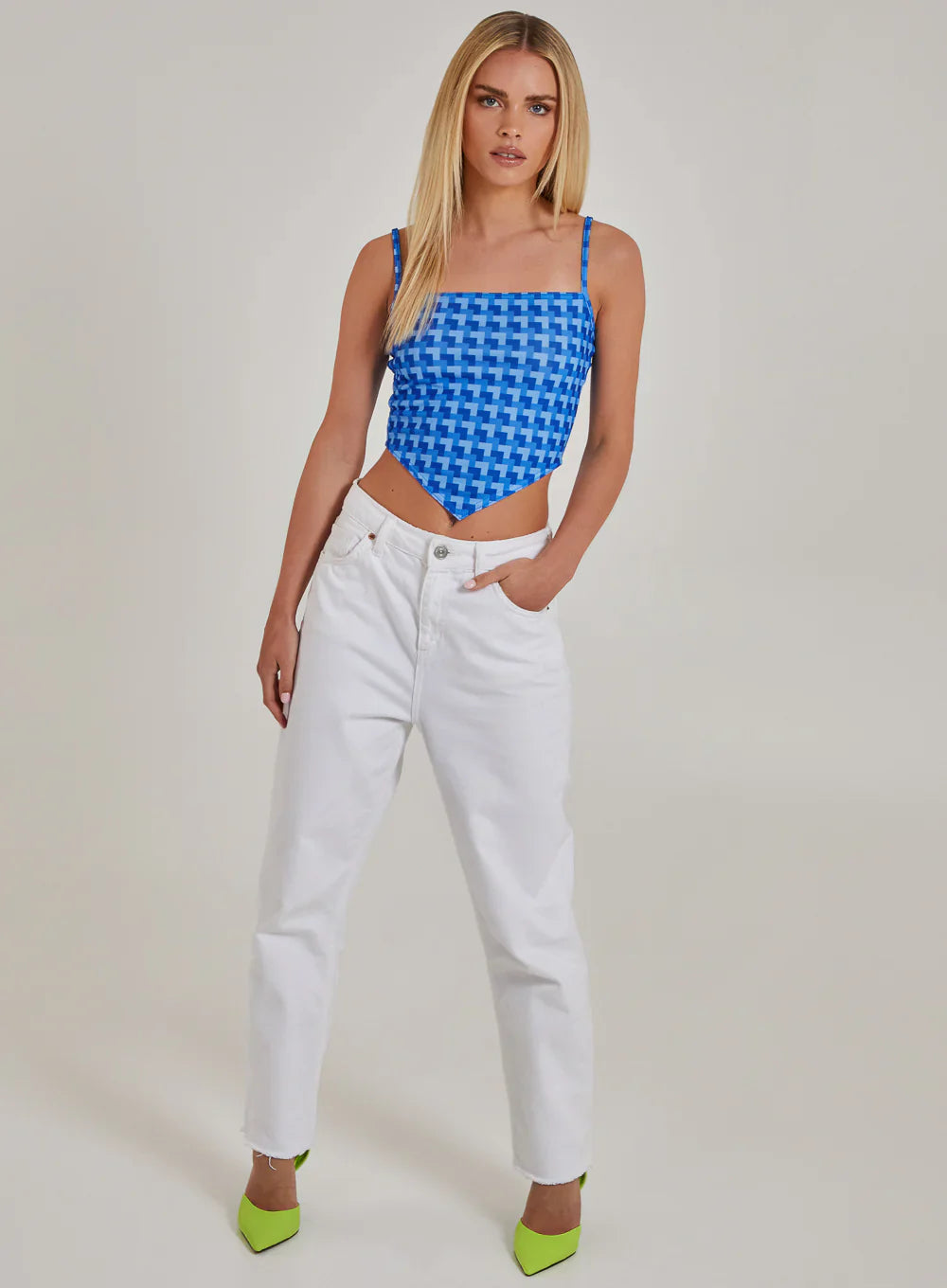 Geometric Print Cami Top