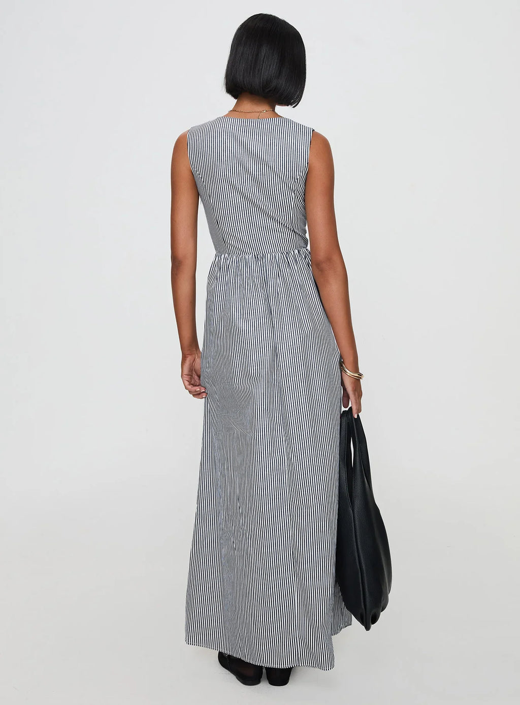 Pokey Maxi Dress Black / White Stripe
