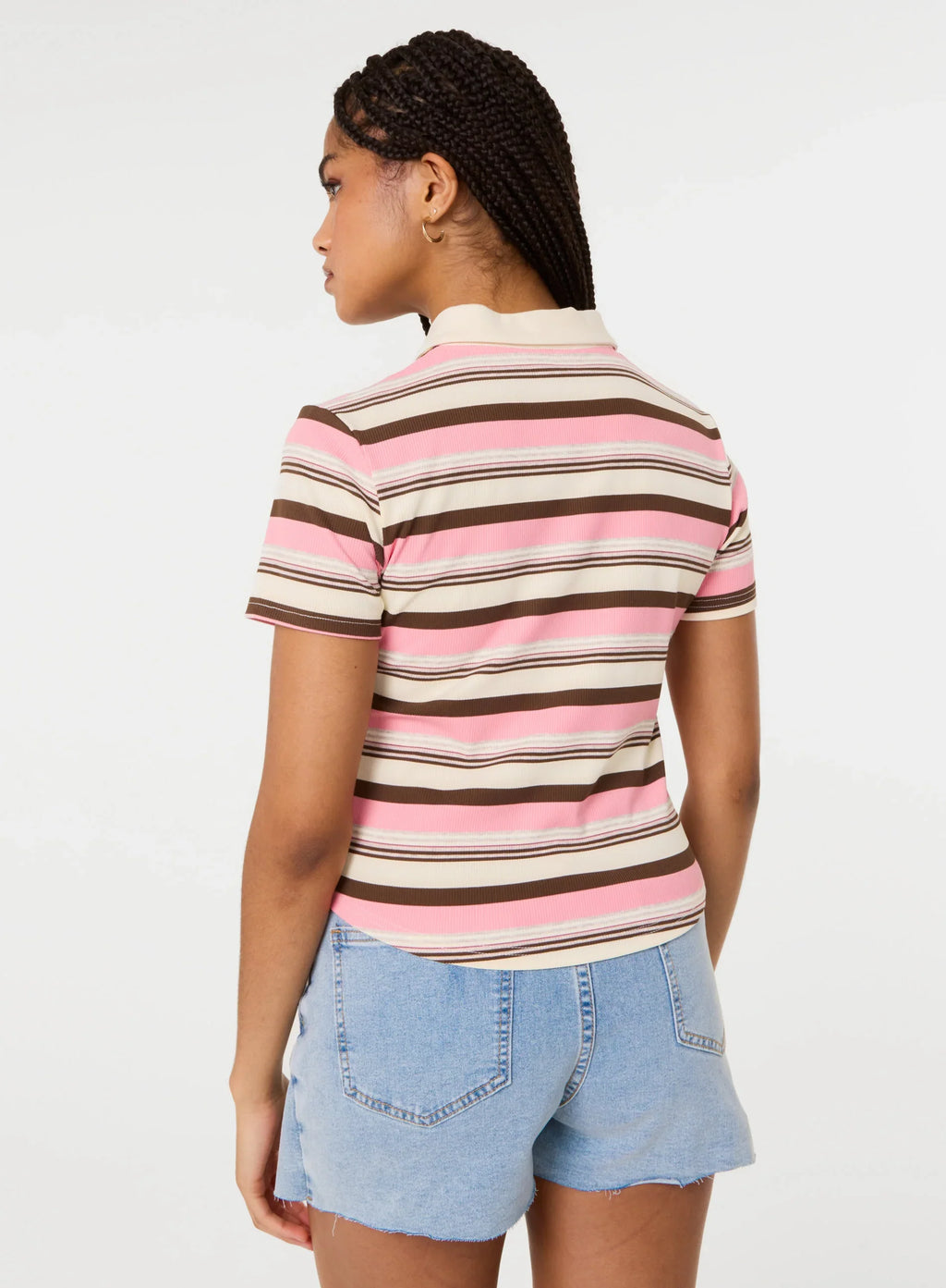 Button Up Rugby T-Shirt