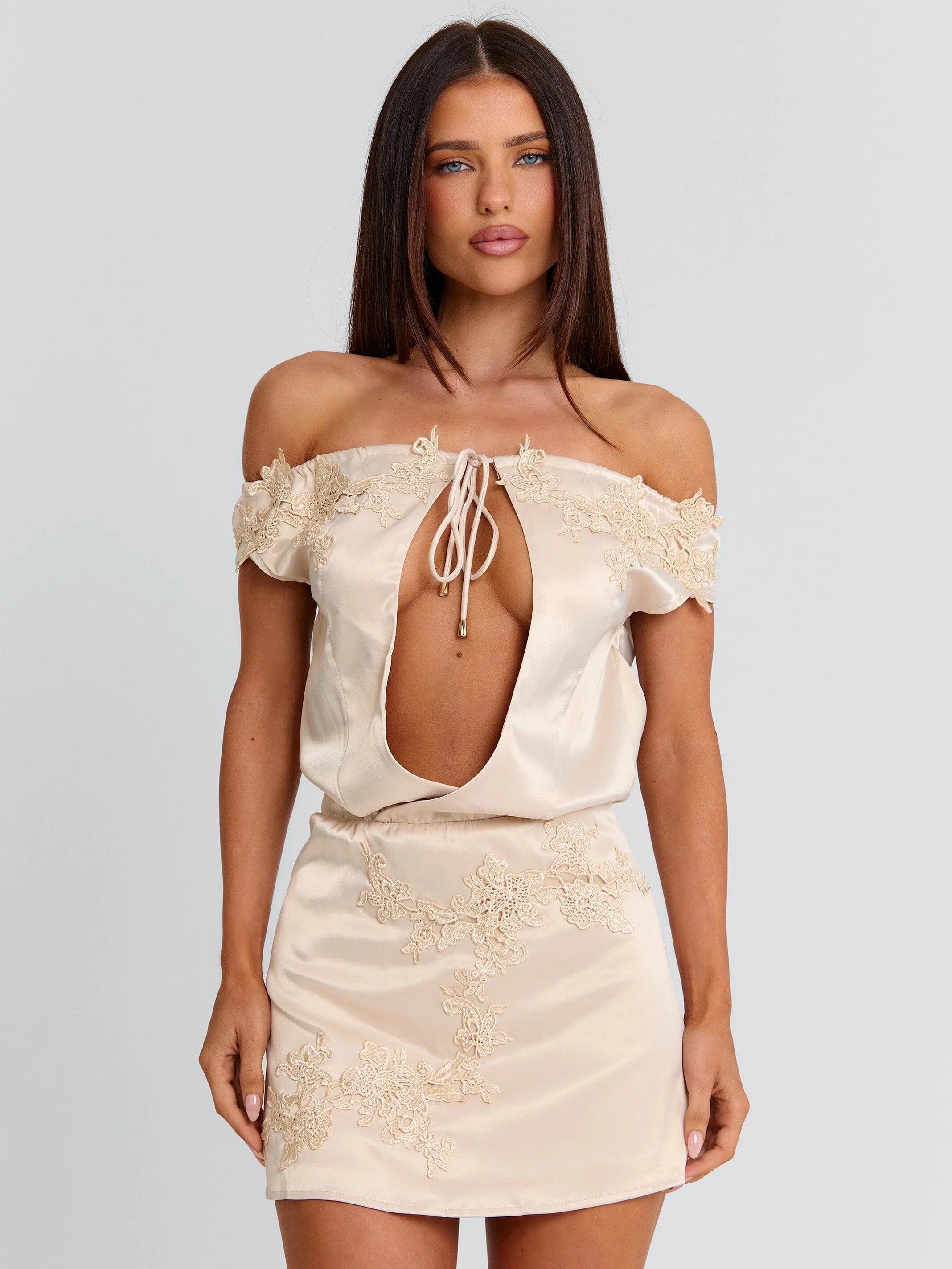 LILLIANNE MINI DRESS IVORY