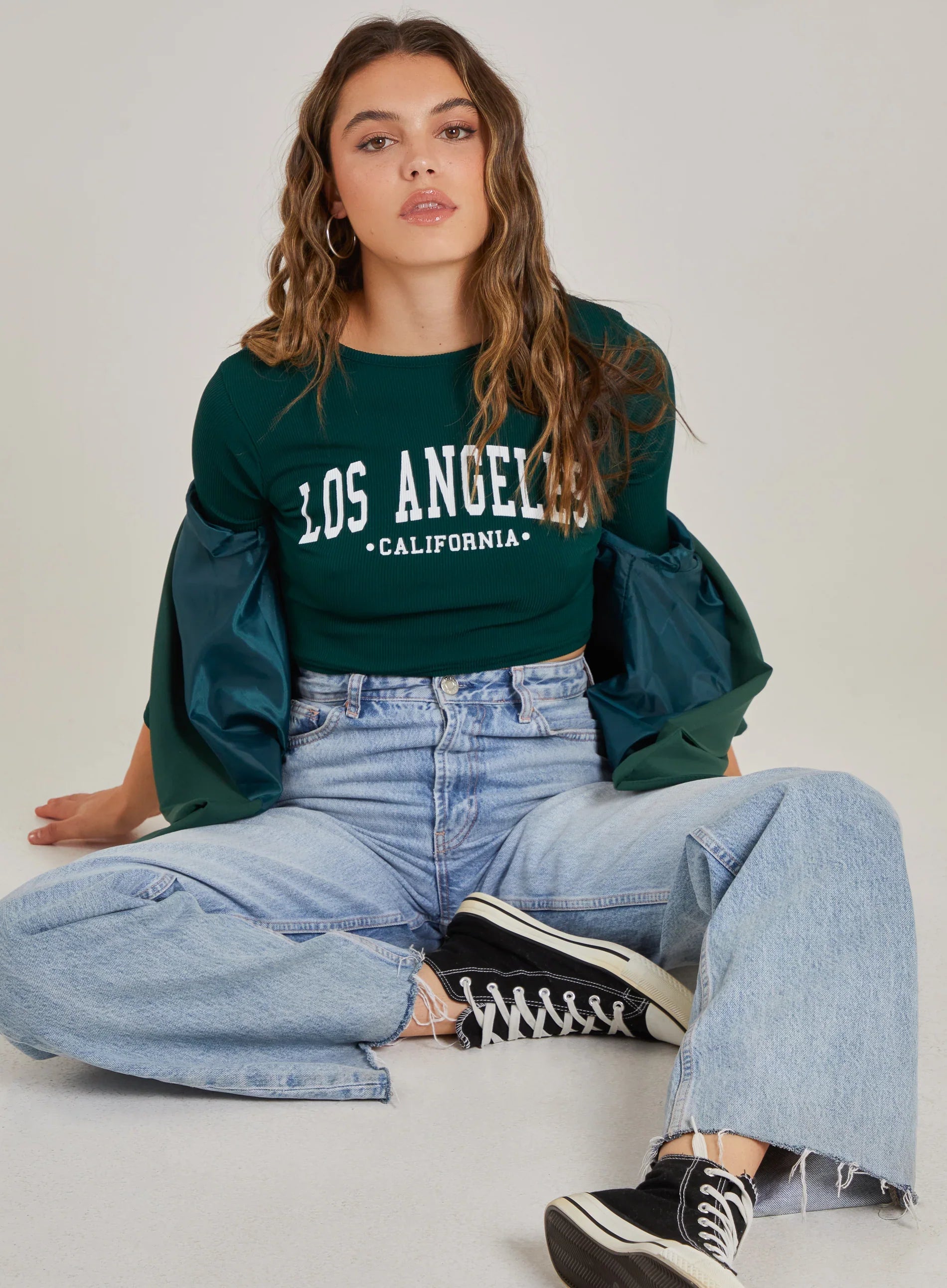 Los Angeles Varsity Print Top