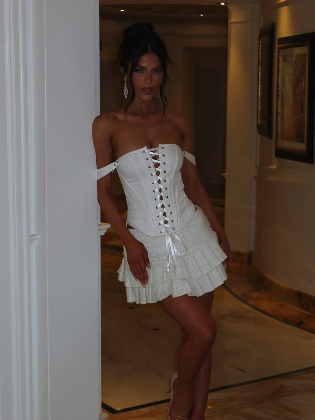 MIRELLE CORSET TOP WHITE