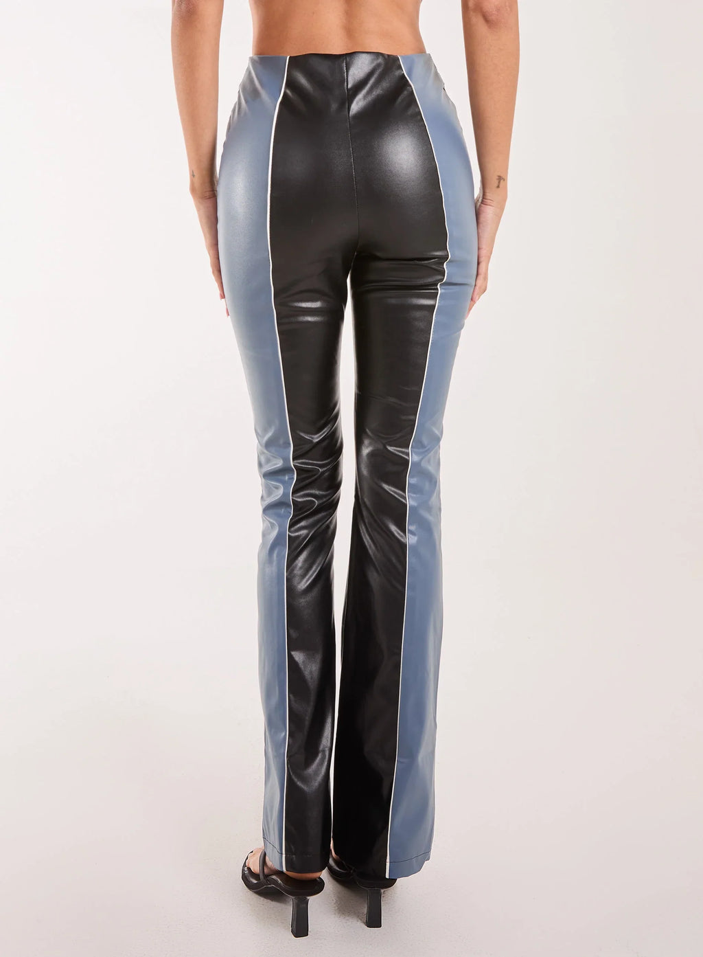 PU Flared Trousers