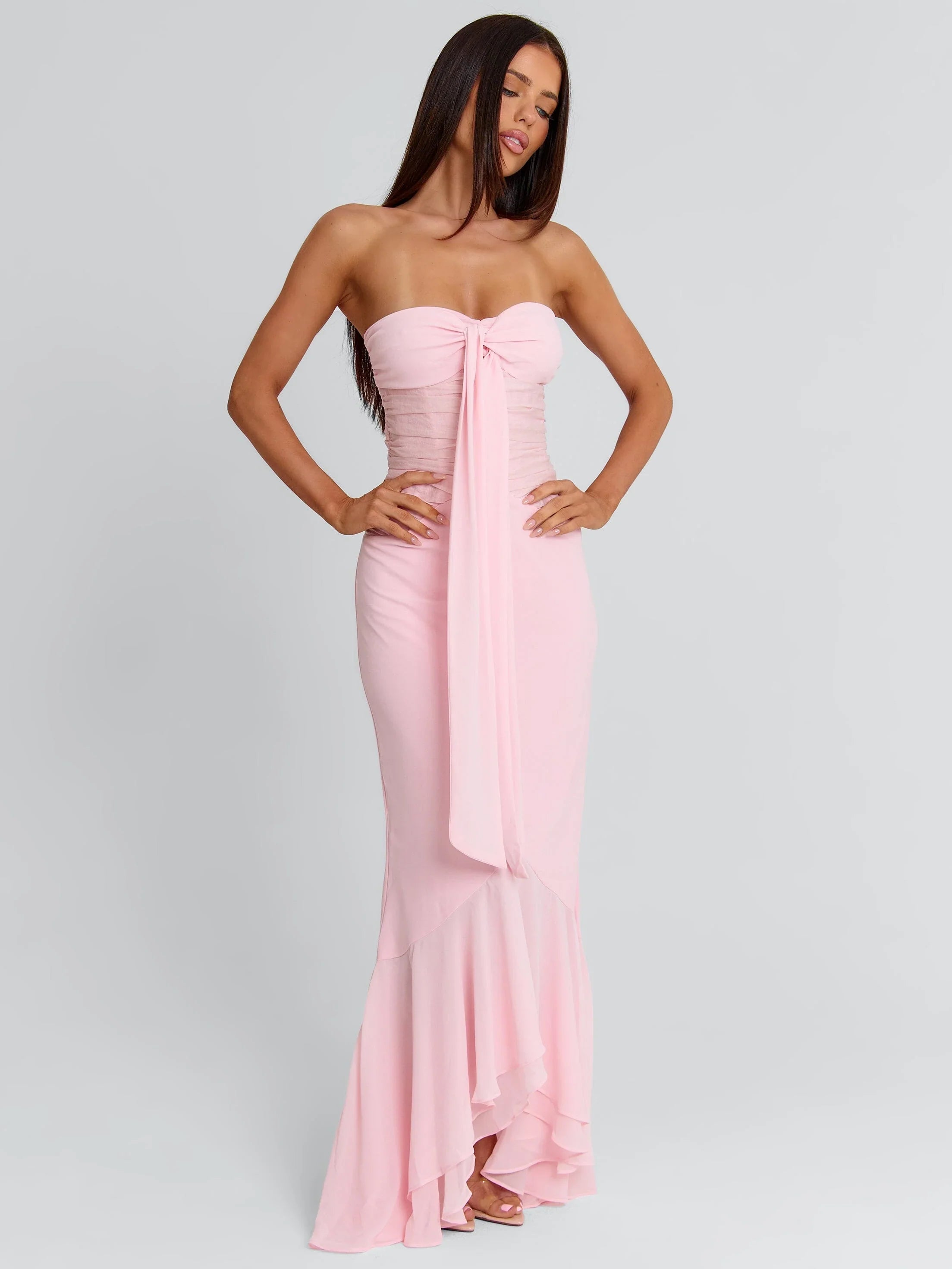 BELLA MAXI DRESS LIGHT PINK