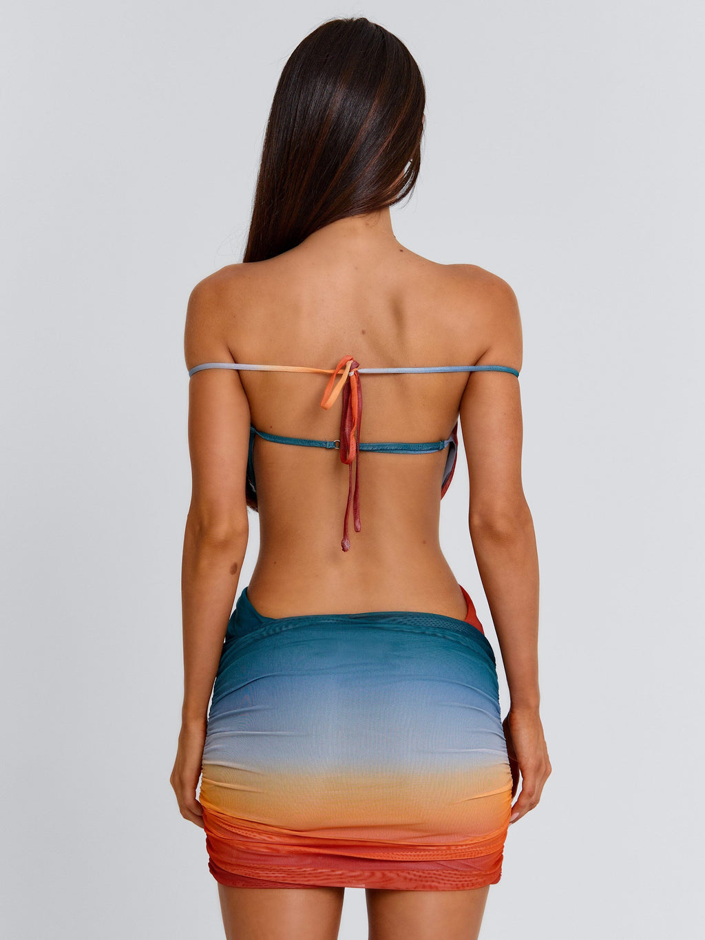 REGINA MINI DRESS OCEAN OMBRE