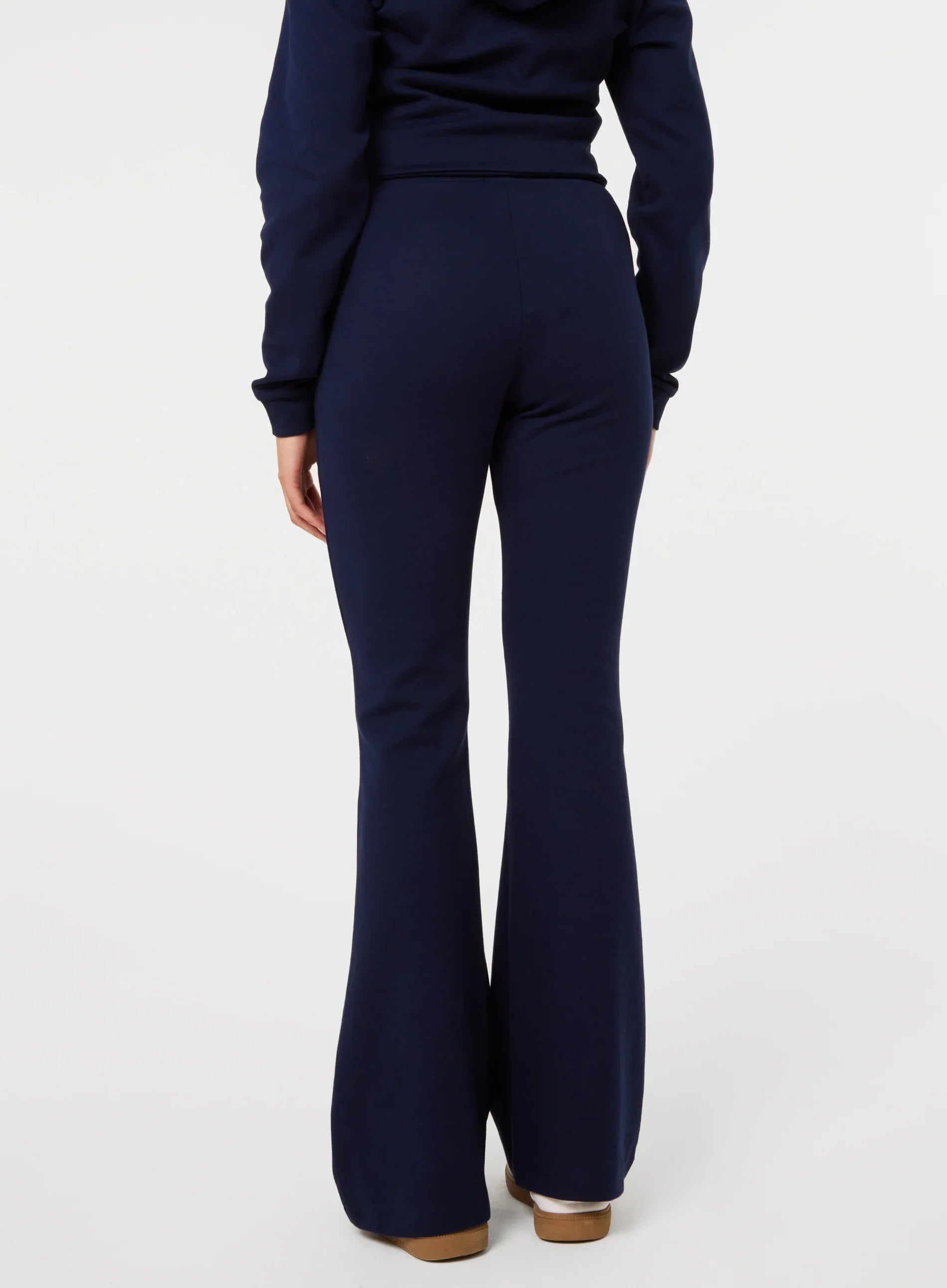 Pin Tuck Jersey Flares