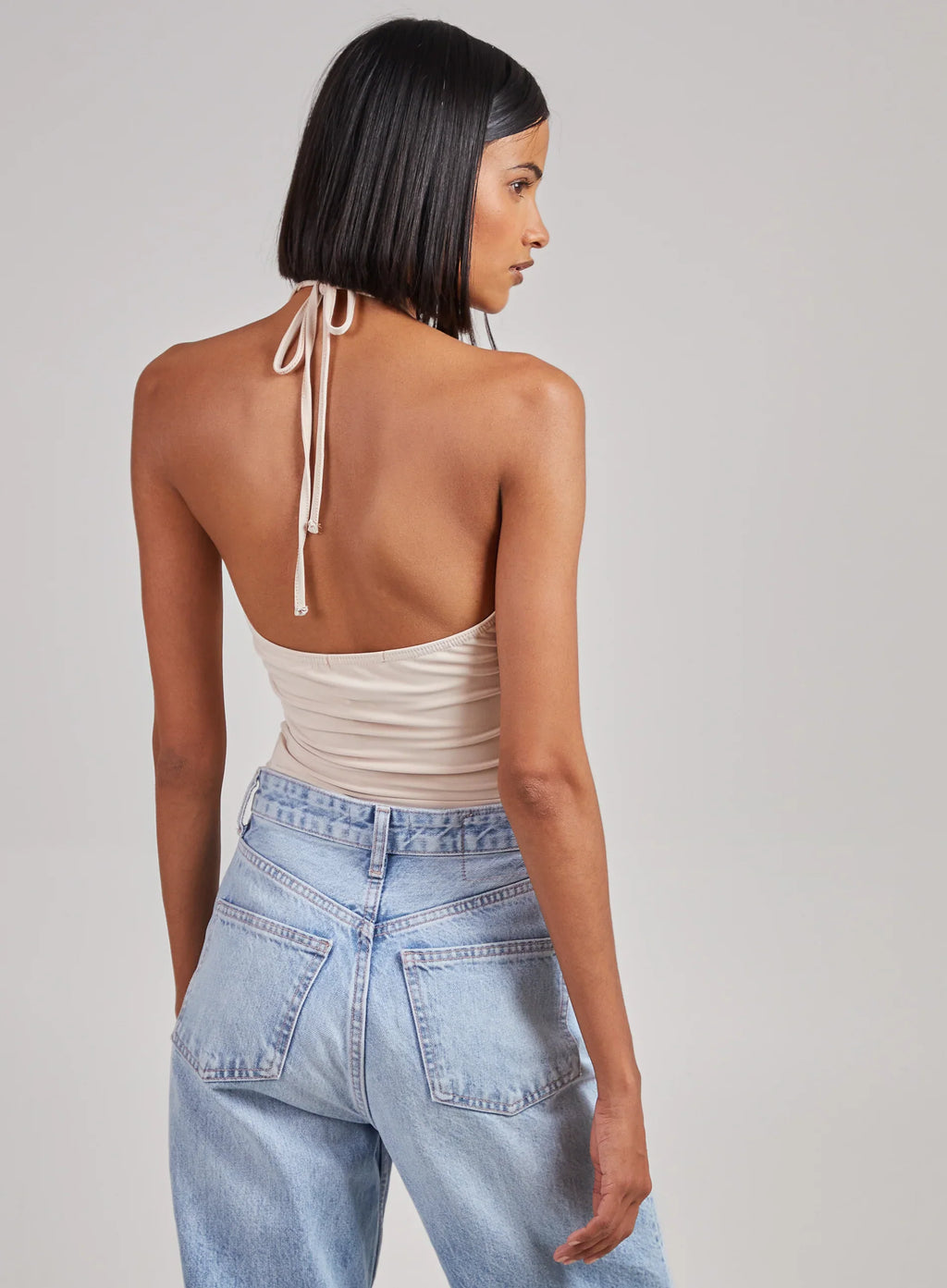 Sleeveless Slinky Cut Out Bodysuit