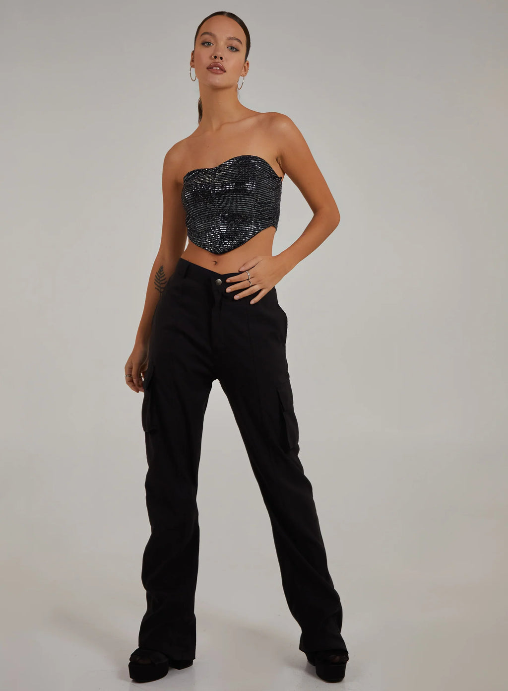 Sequin Corset Top