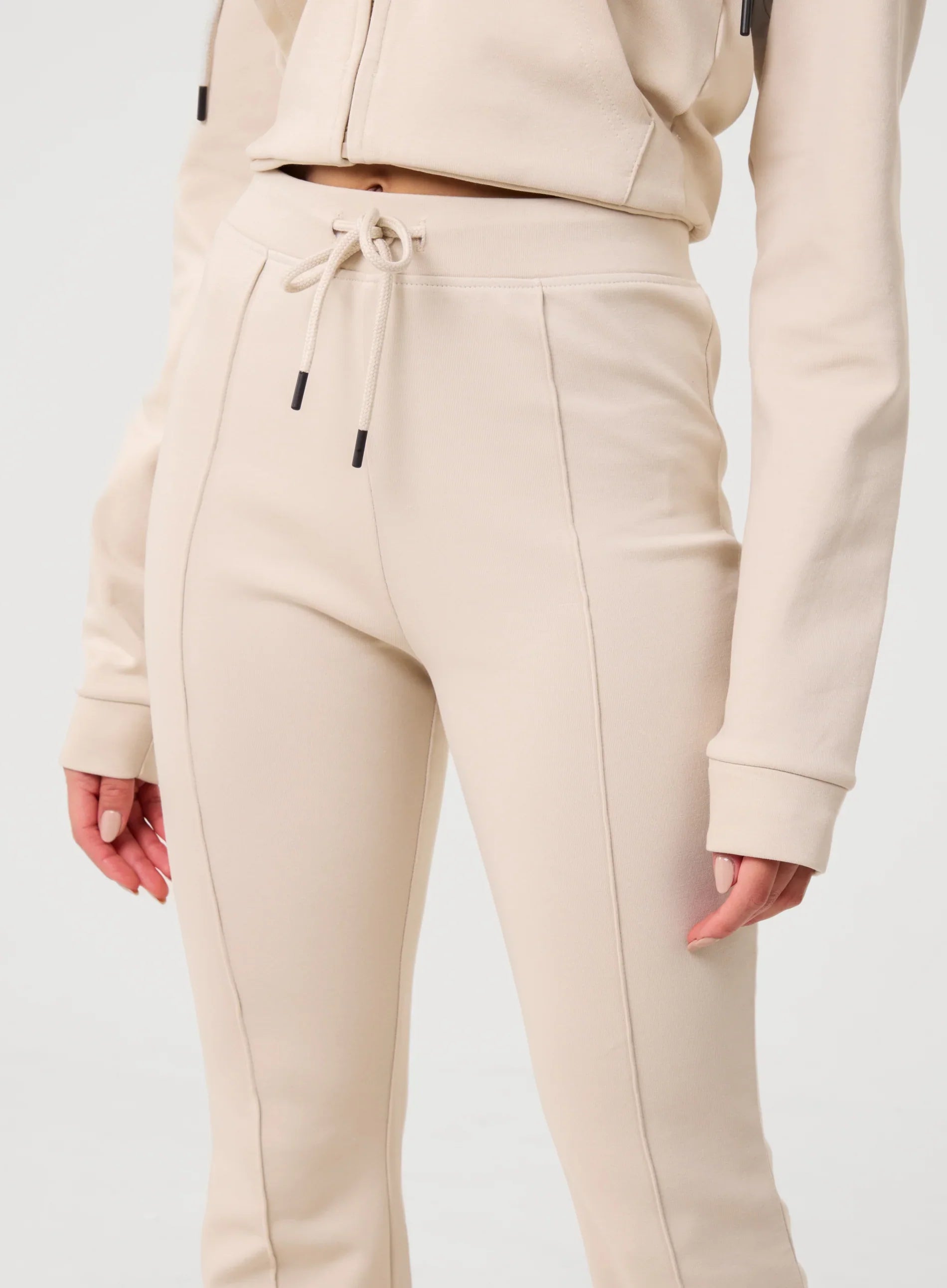 Pin Tuck Jersey Flares