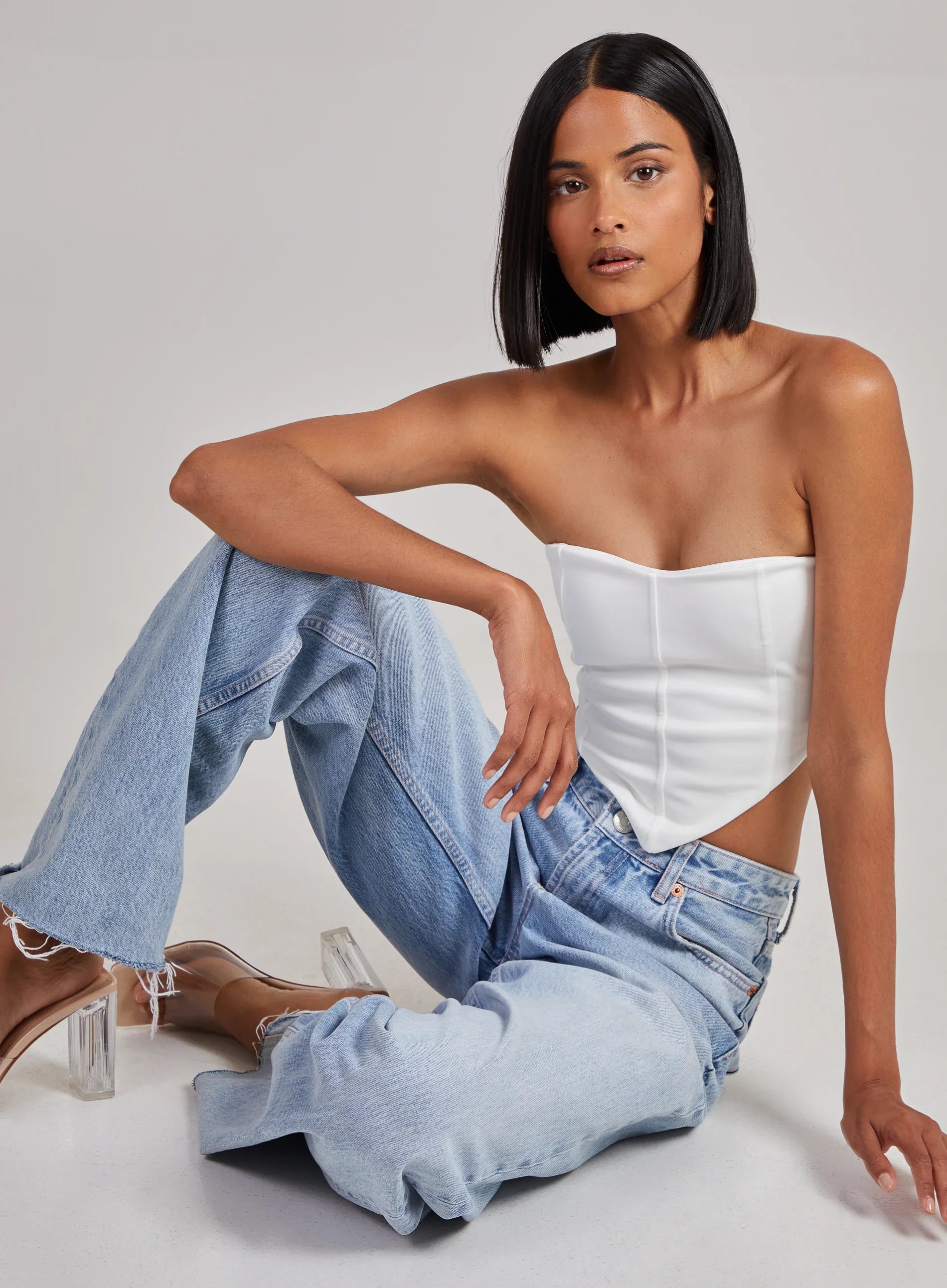 Seam Detail Corset Top
