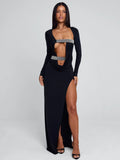 SOLVIA MAXI DRESS BLACK
