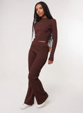 Zip Up Ribbed Set