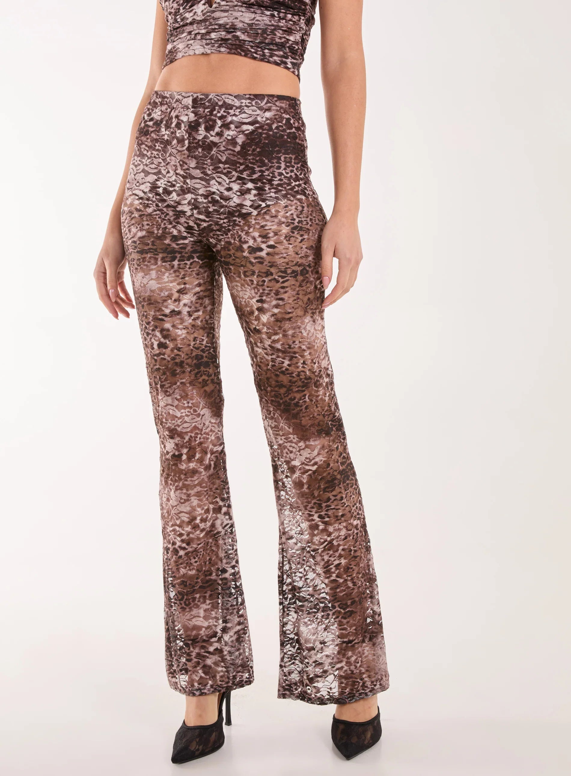 Leopard Lace Flares