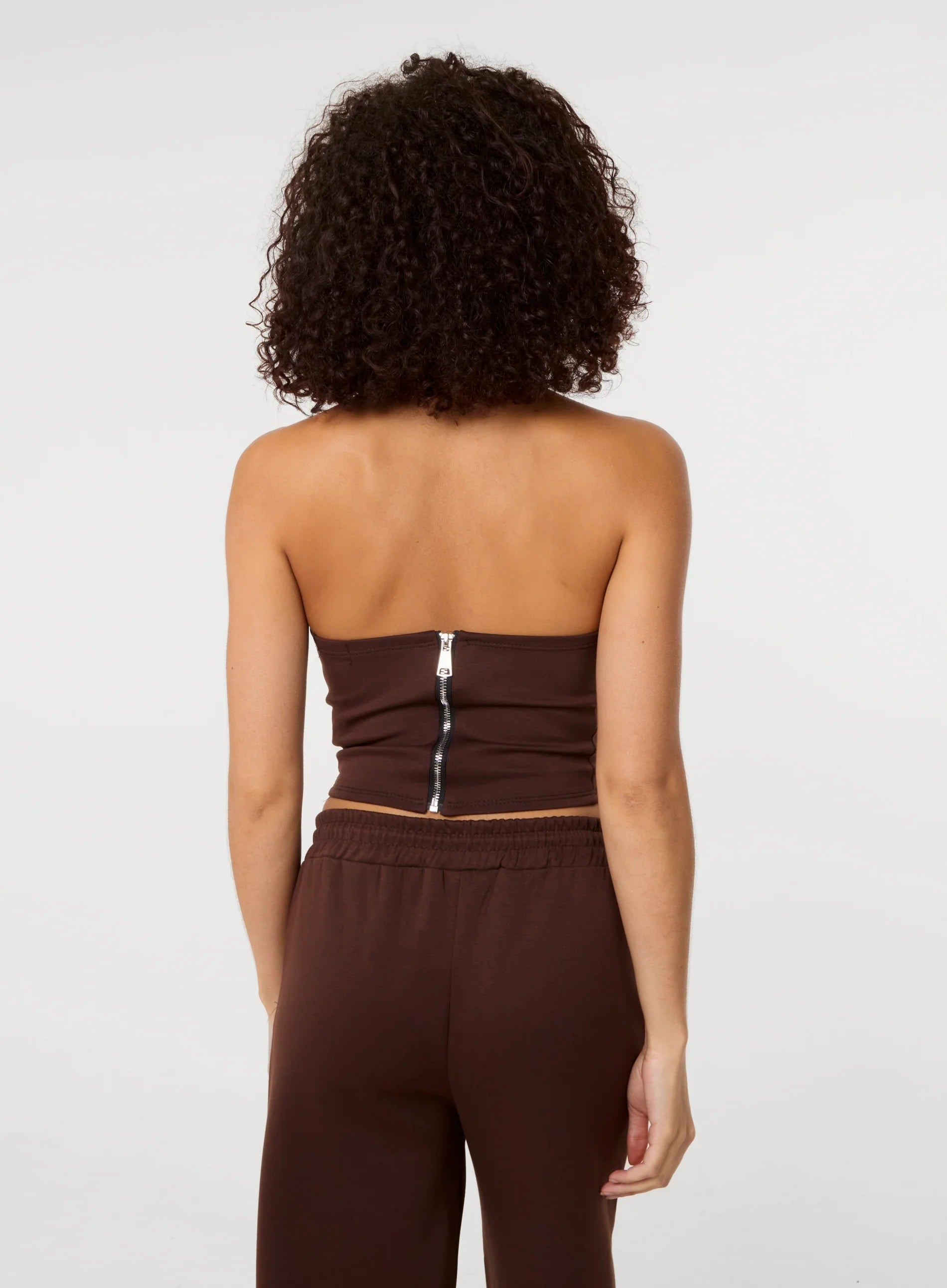 Bustier Jersey Zip Back