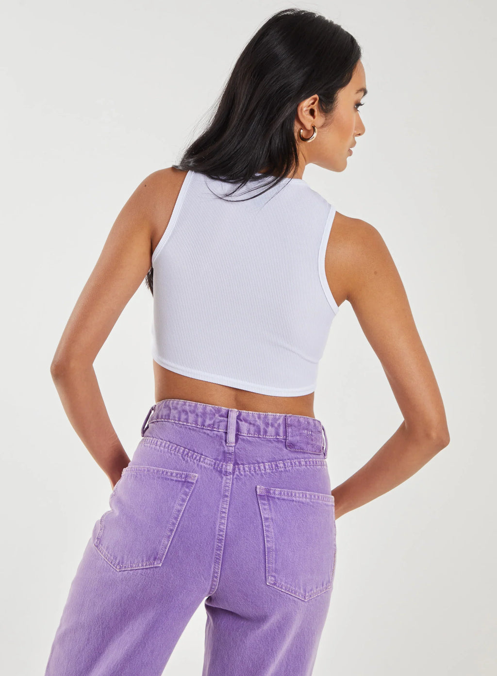 Graphic Printed Cropped Vest