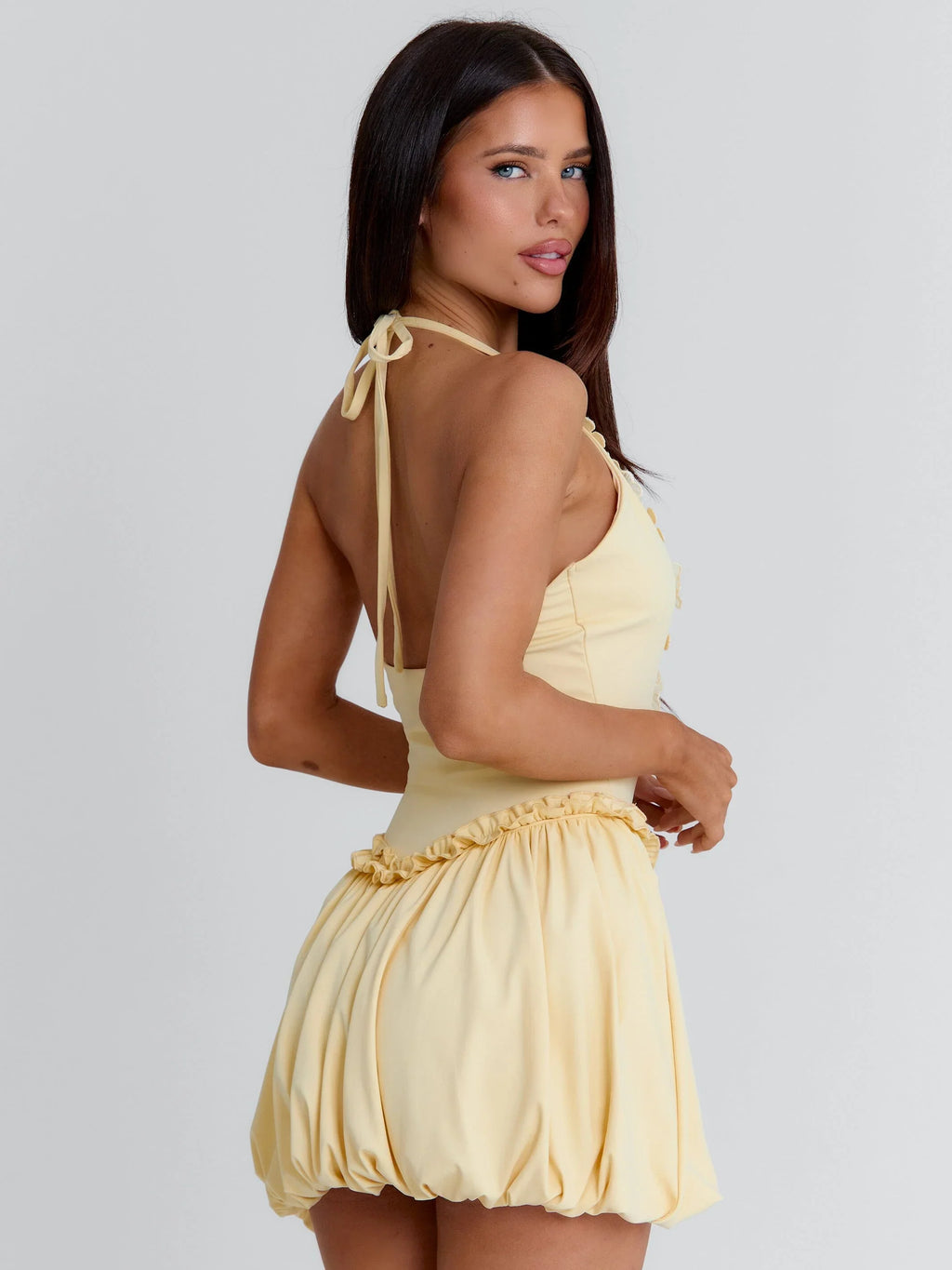 PAISLEE MINI DRESS YELLOW
