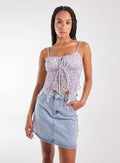 Ditsy Print Butterfly Cami Top