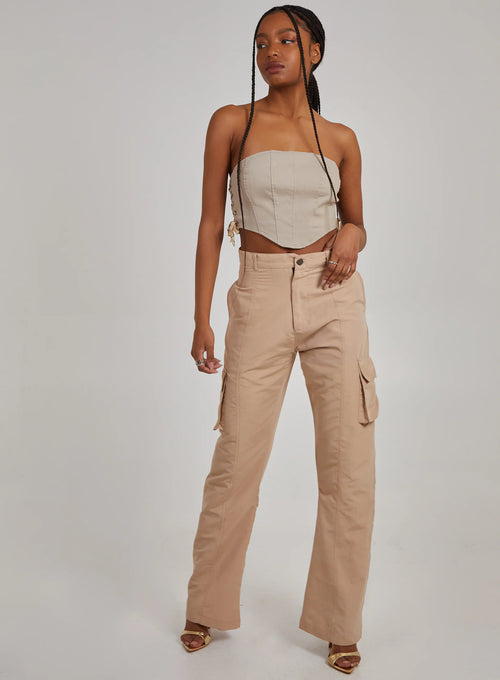 Cargo Lace Up Corset Top