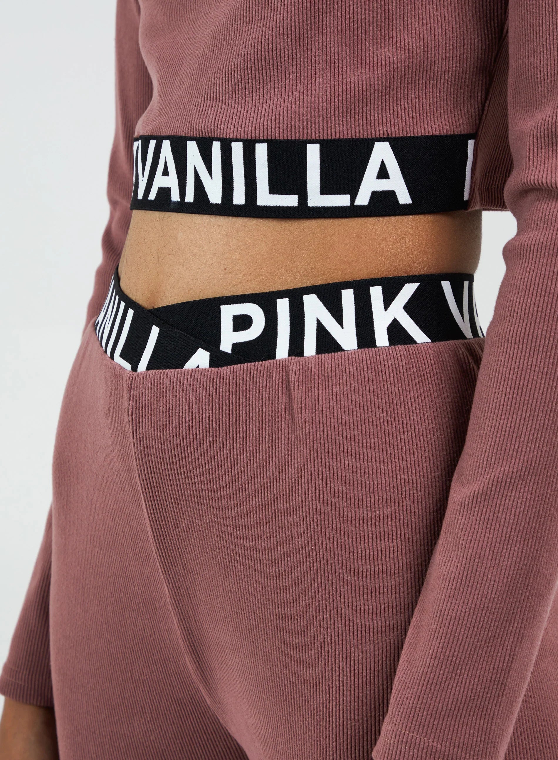 Ribbed Legging With Logo Waistband Leggings