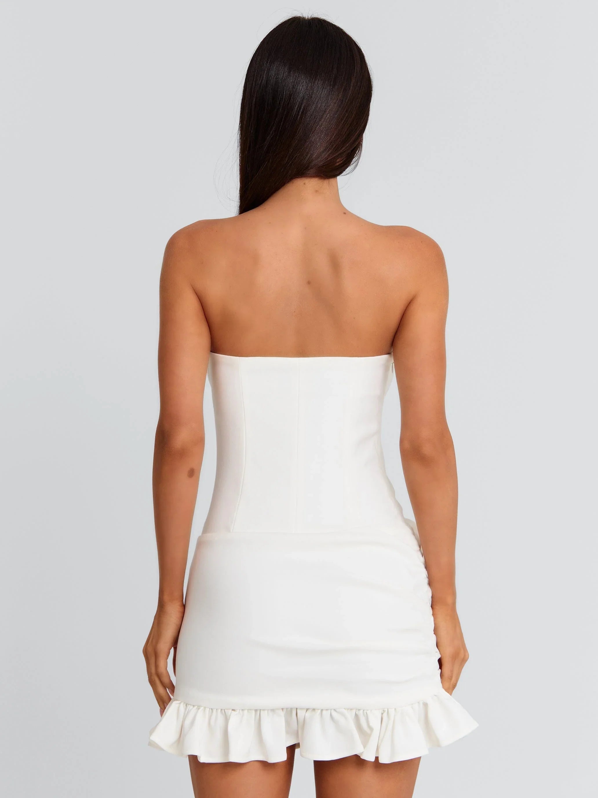 FINLAY MINI DRESS WHITE
