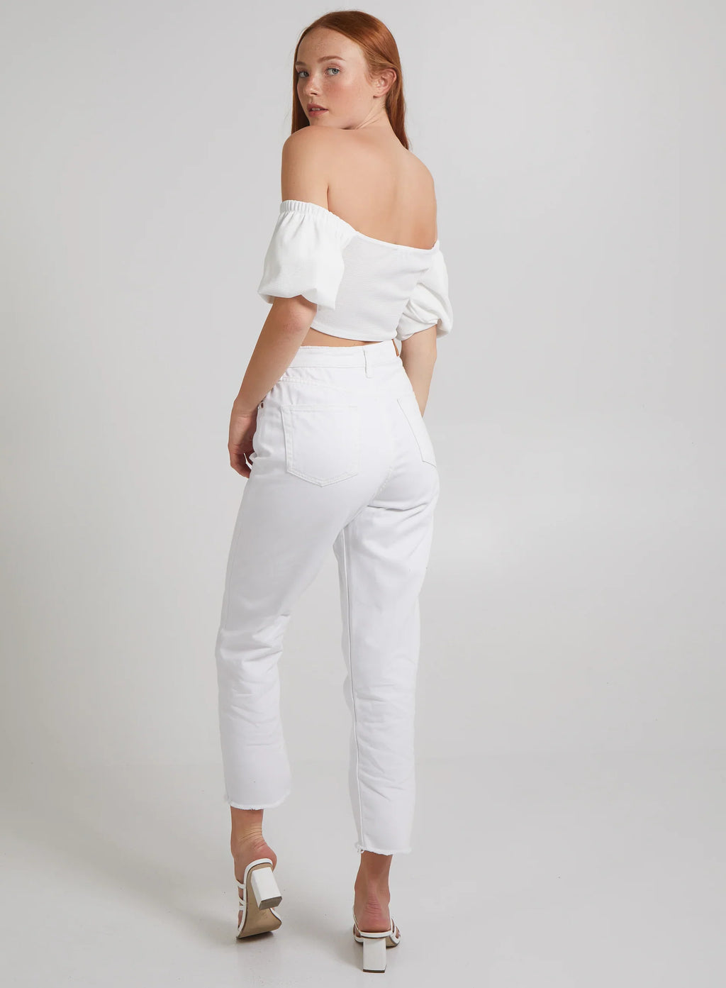 Ribbed Waffle Crop Top