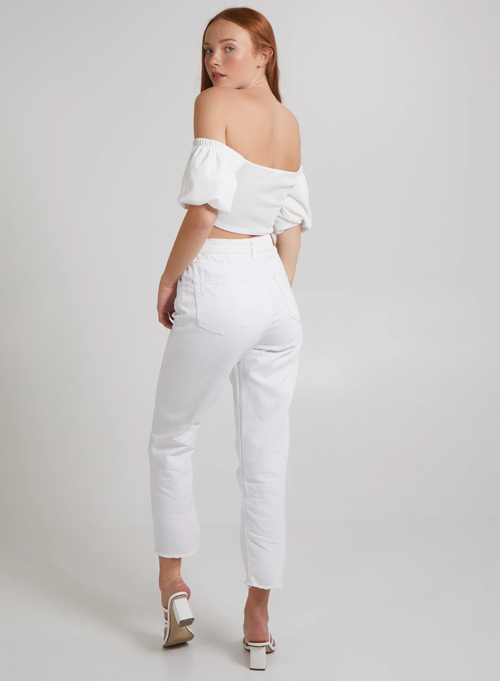 Ribbed Waffle Crop Top