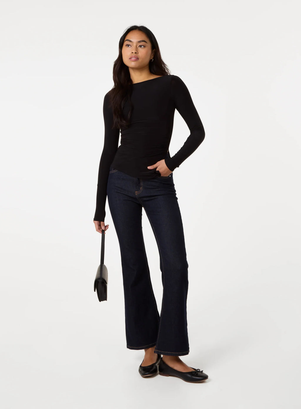 Long Sleeve Asymmetric Top