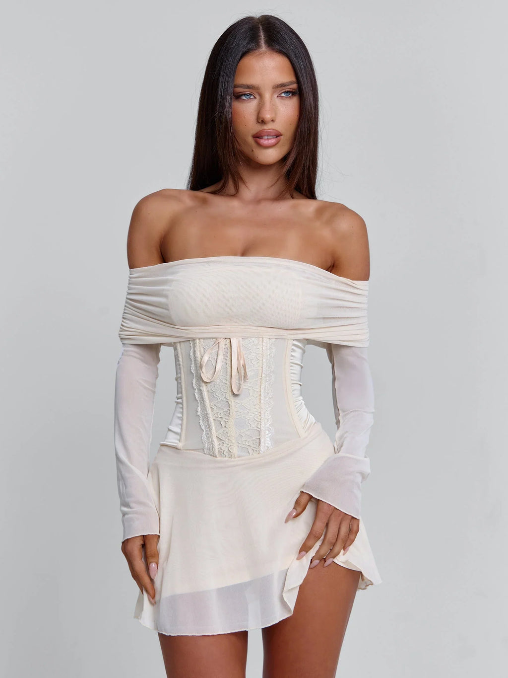 ORLA MINI DRESS BEIGE