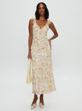On A Wave Frill Detail Maxi Dress Multi