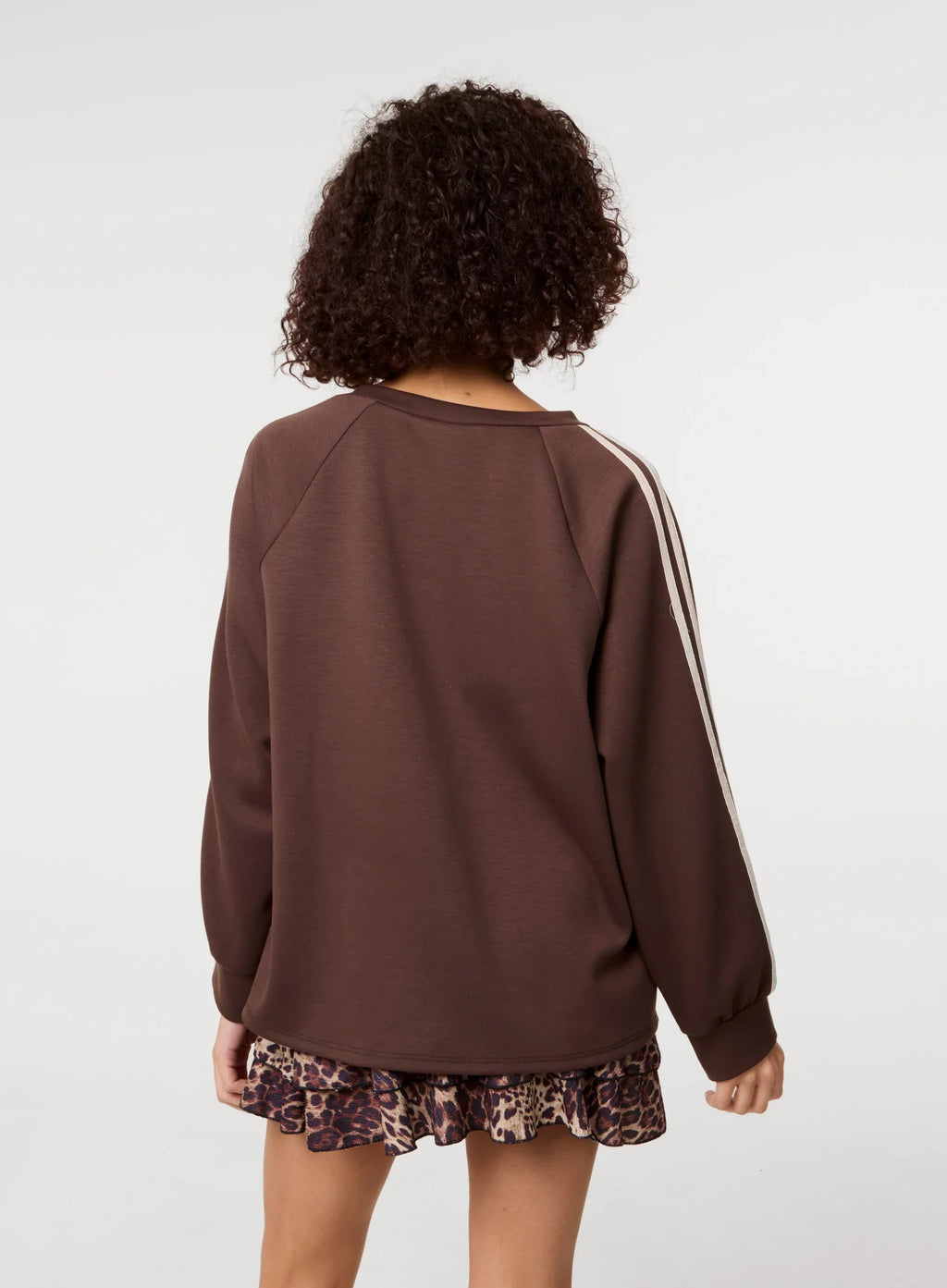Metallic Leopard Long Sleeve Sports Jersey