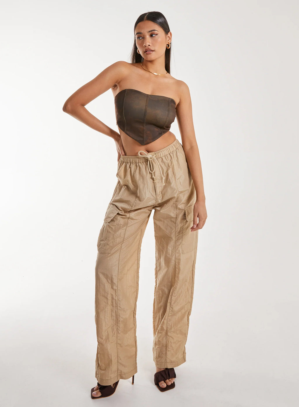 Watermark Seam Corset Top