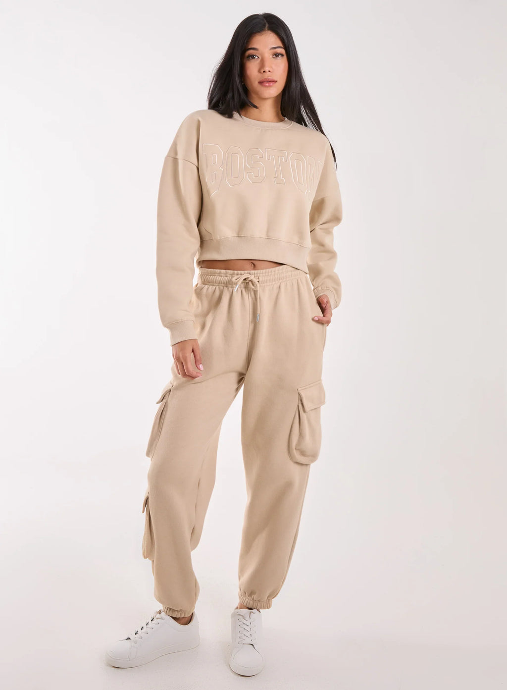 Boston Silk Detail Crop Sweater