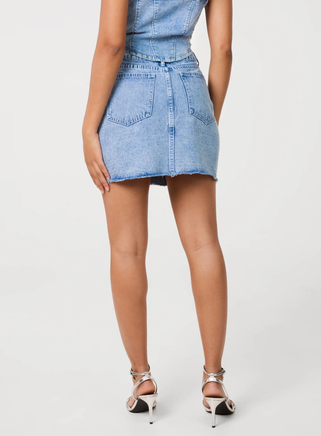 Diamante Denim Skirt
