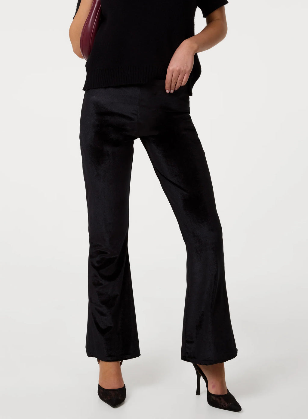 Velvet Flare Trousers