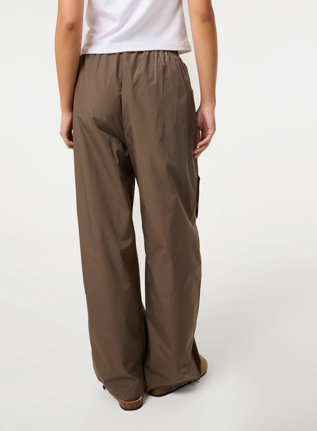 Pocket Detail Wide Leg Cargo Trousers