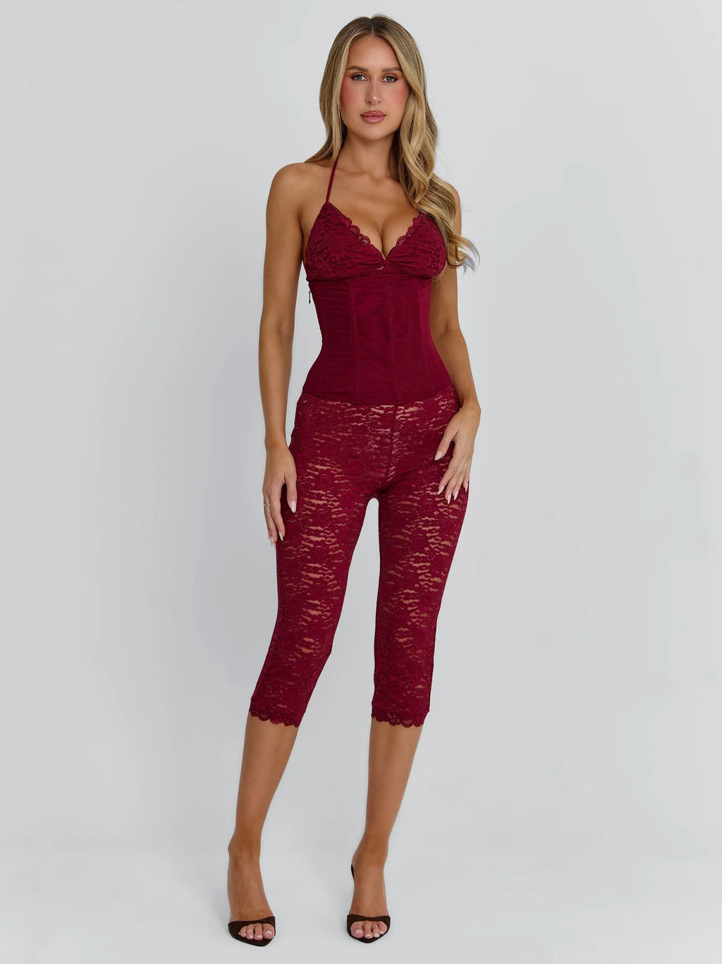 CENDRE PLAYSUIT BURGUNDY