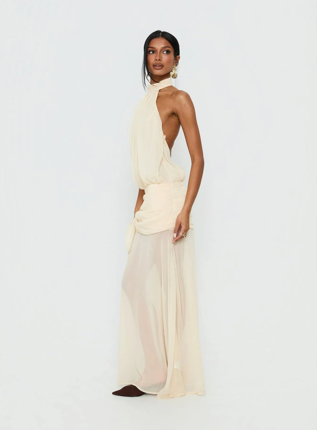 Faythe High Neck Maxi Dress Butter