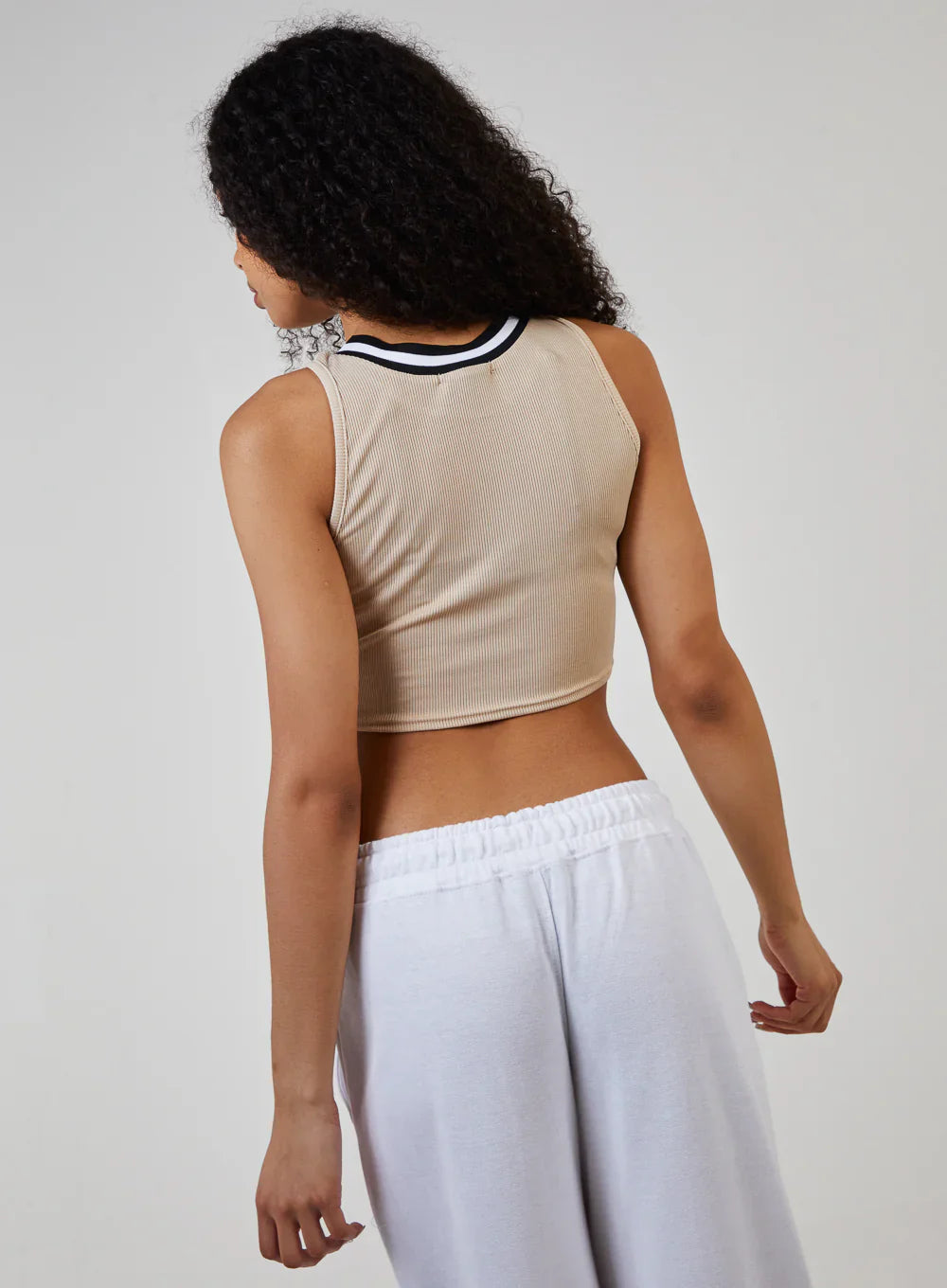 Sports Stripe Varsity Super Crop