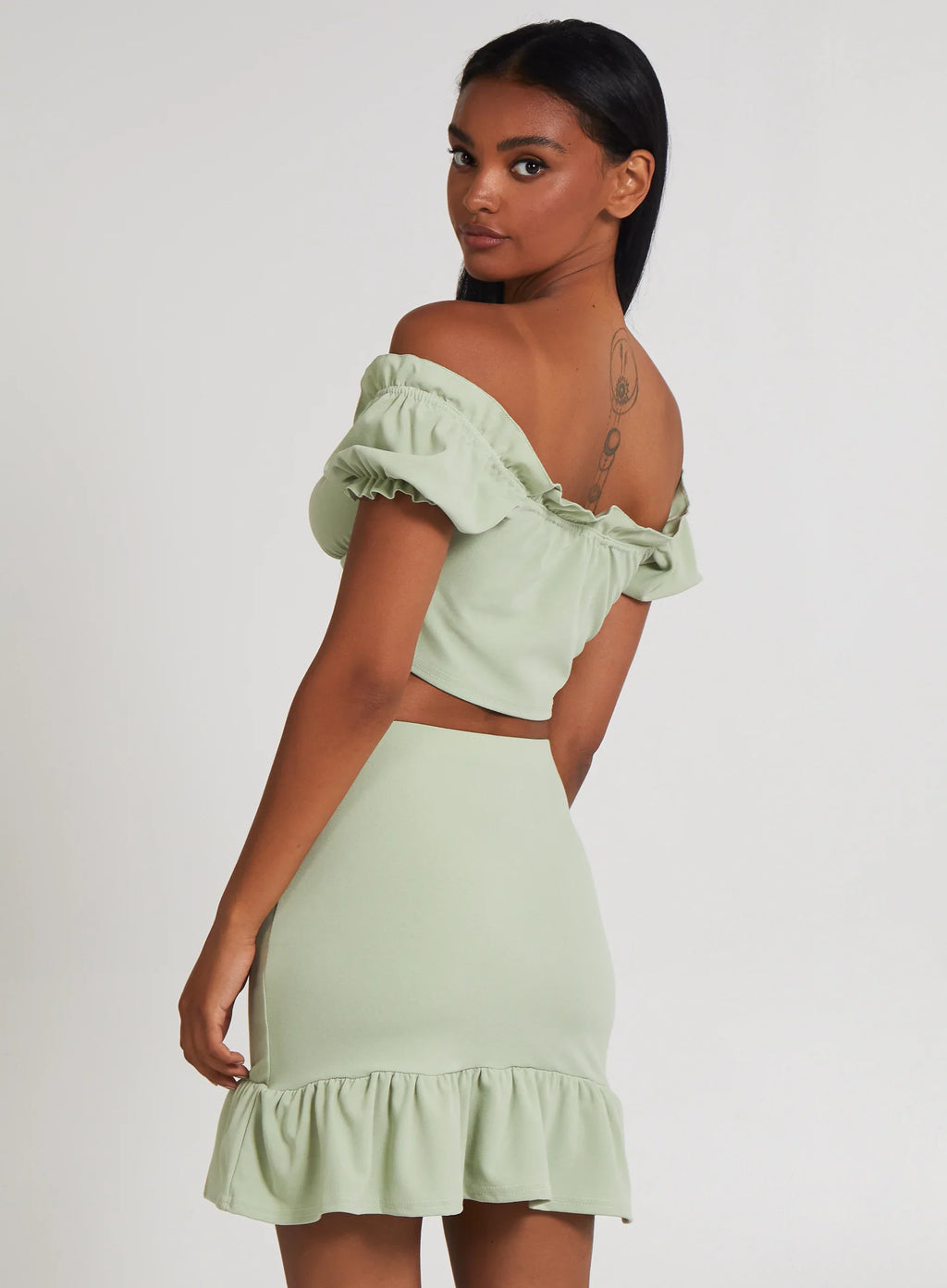 Frill Detail Milkmaid Top