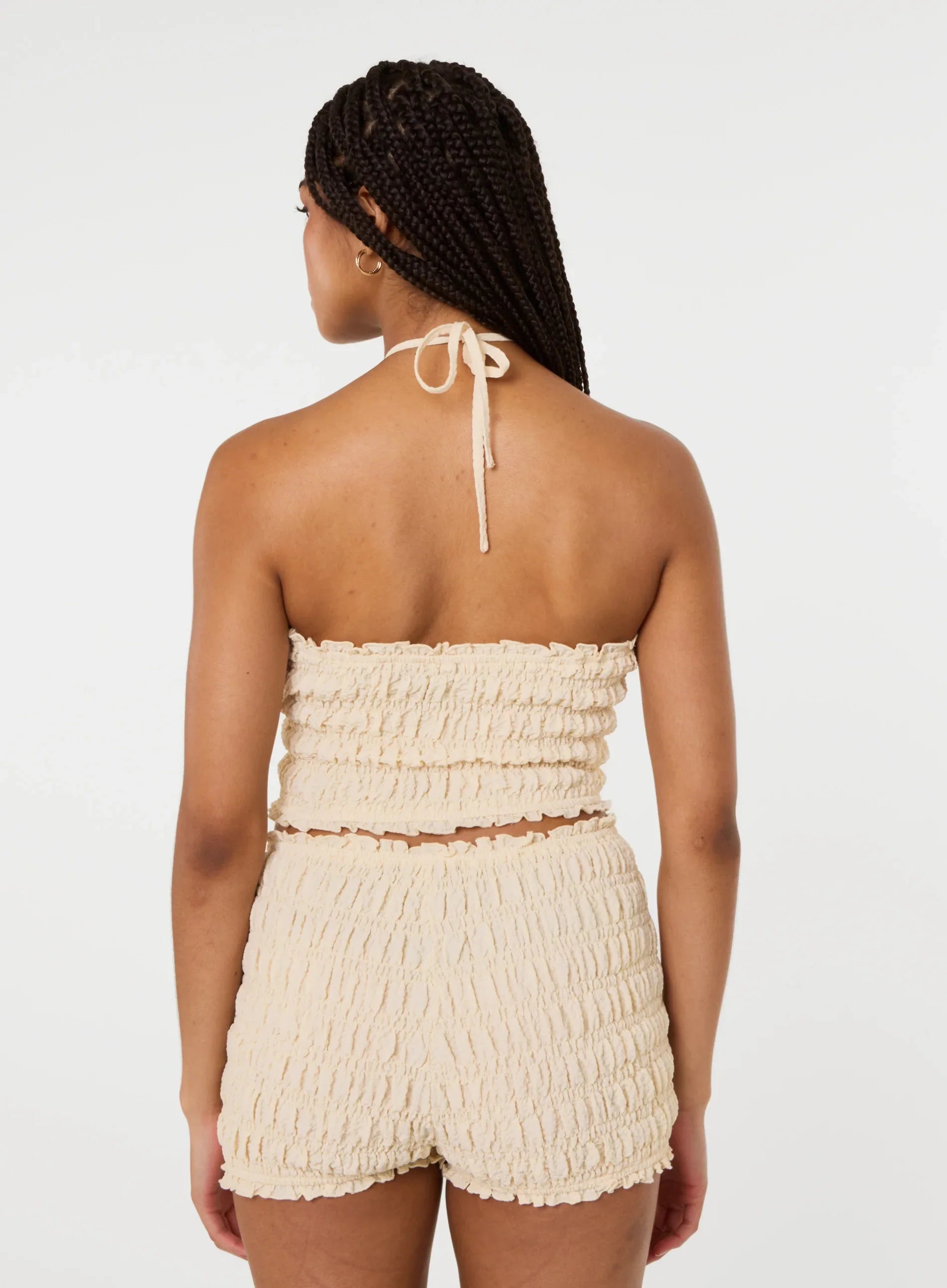 Shirred Halterneck Top