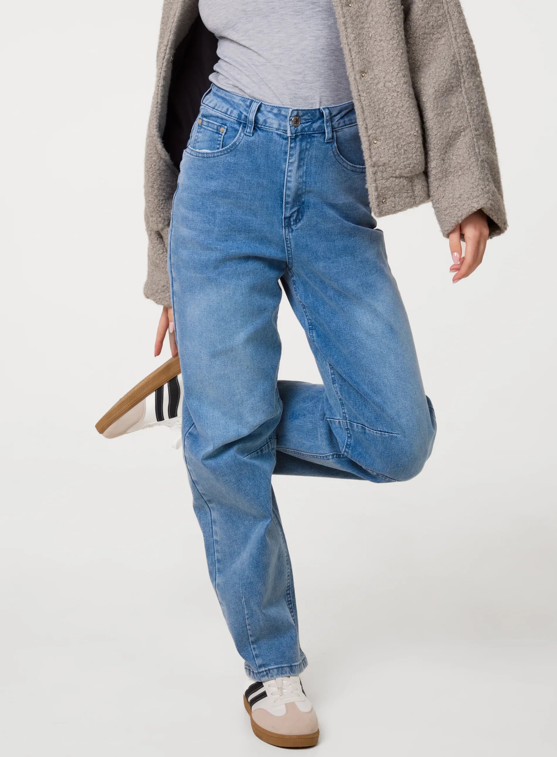 Washed Denim Jeans