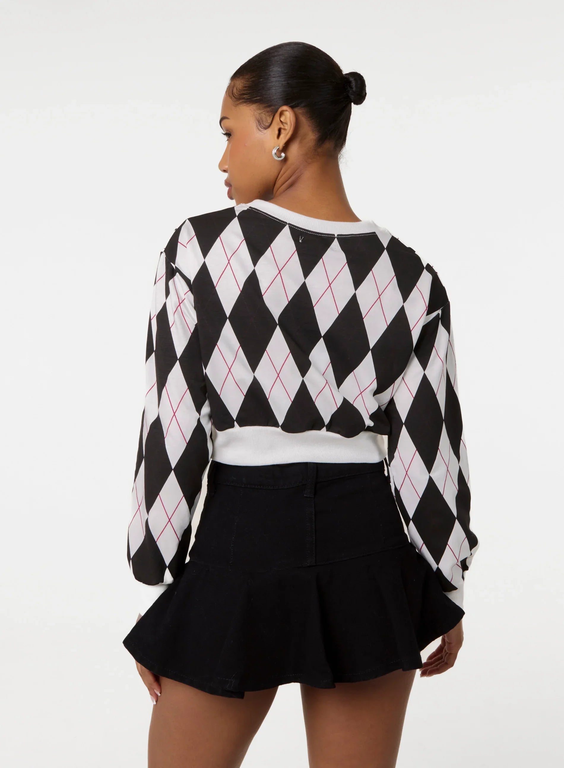 Long Sleeve Diamond Top