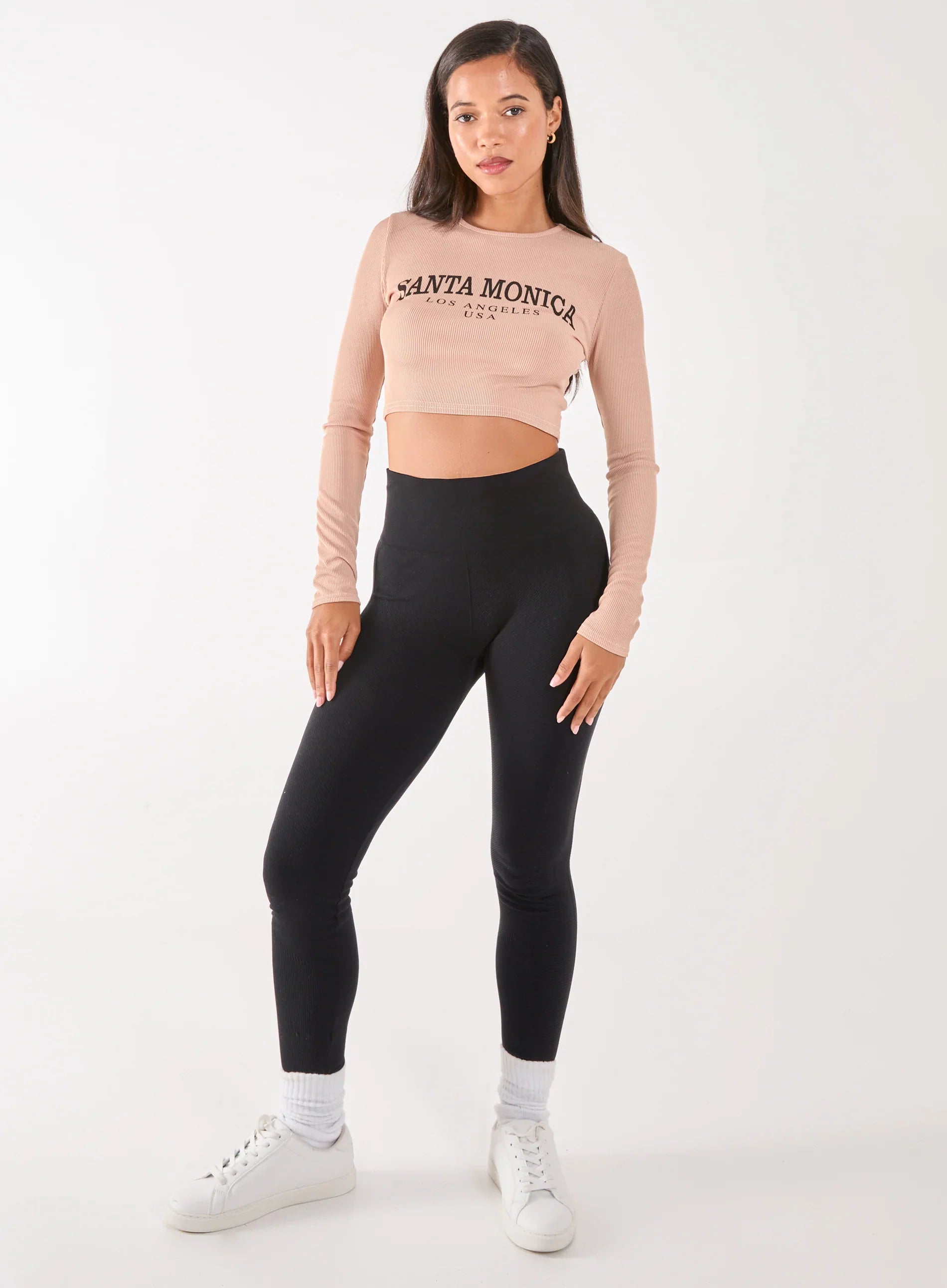 Long Sleeve Santa Monica Varsity Top
