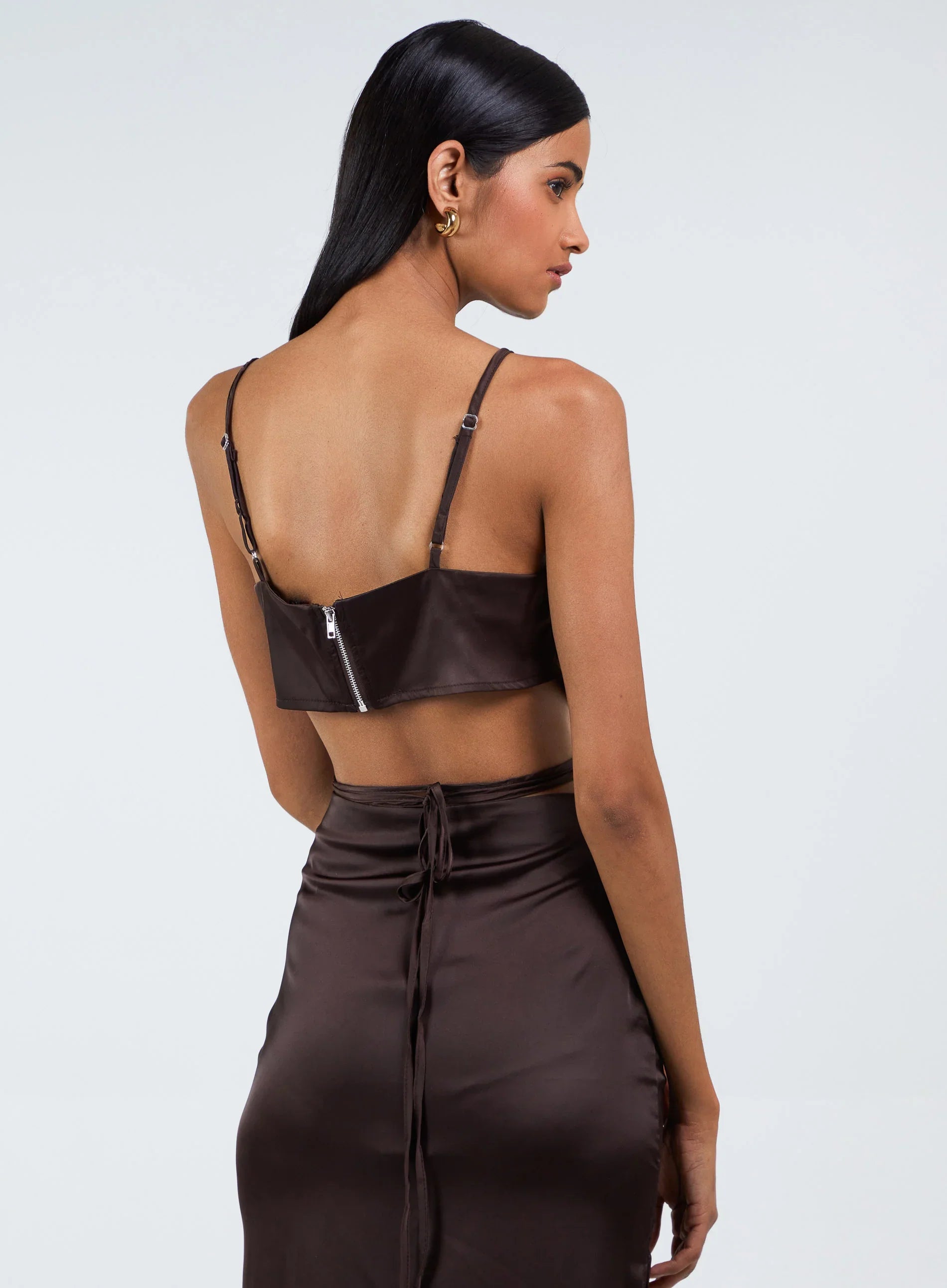 Silky Tie Wrap Cami Top