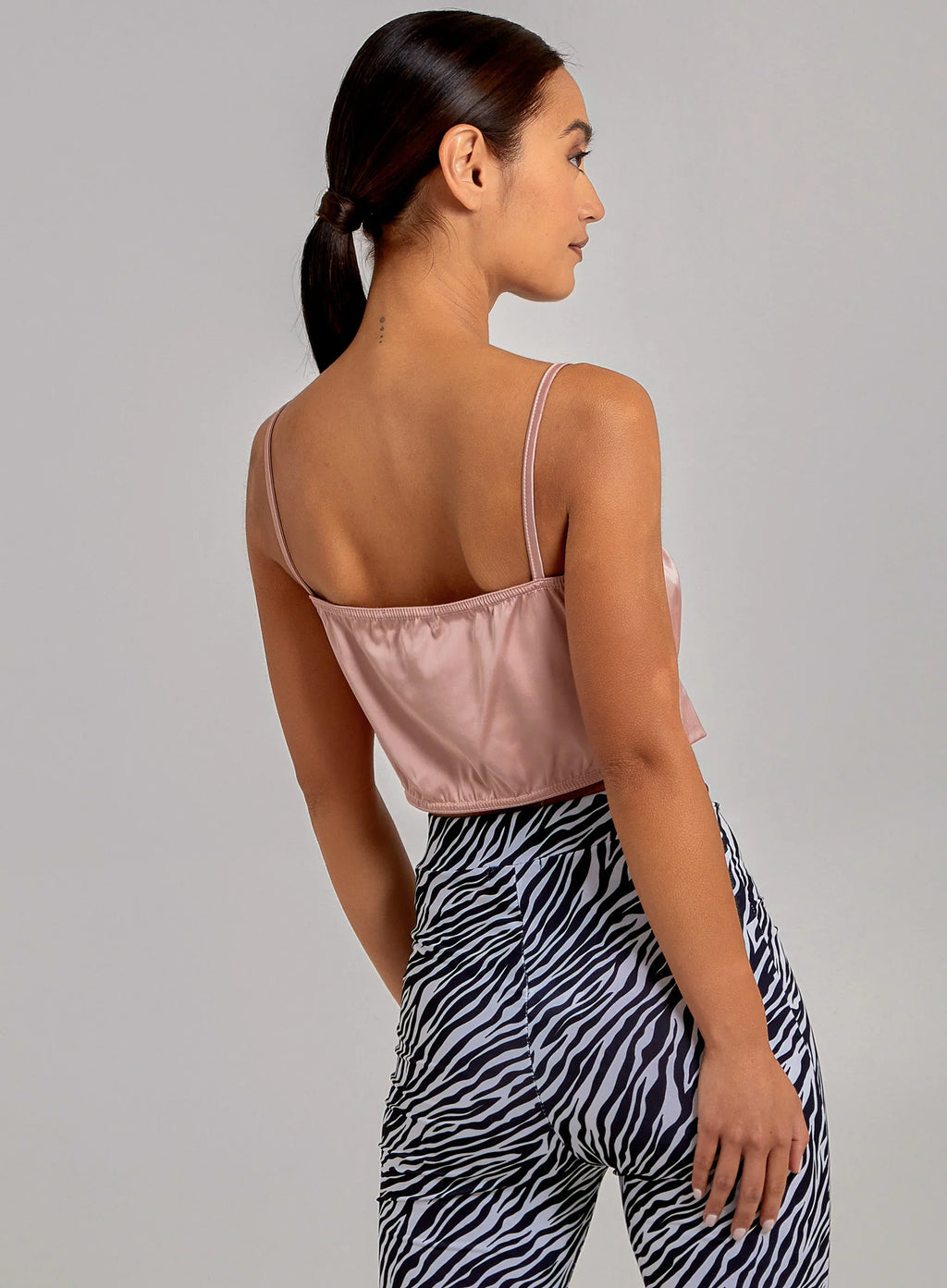 Satin Ruched Cami Top