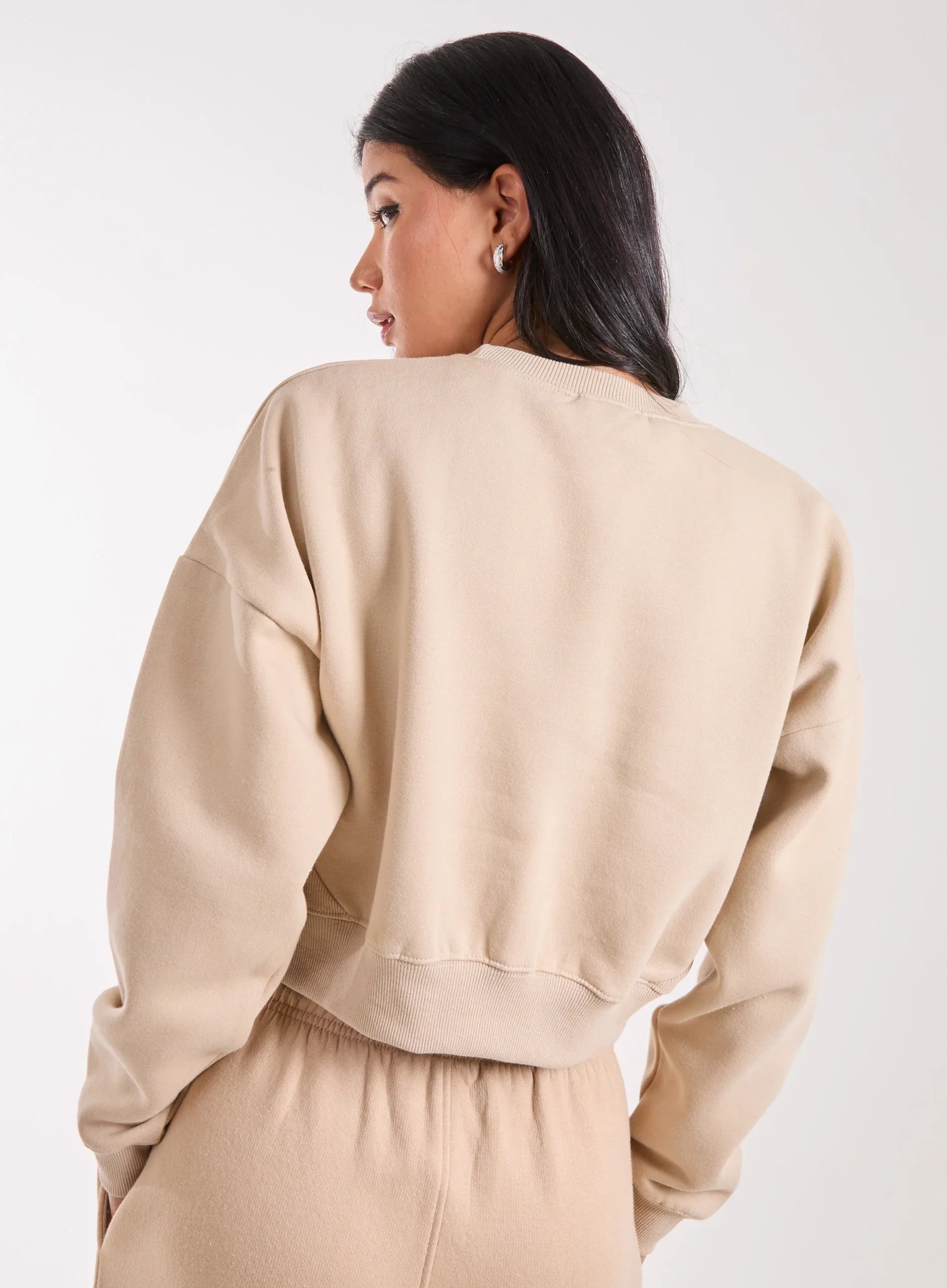 Boston Silk Detail Crop Sweater