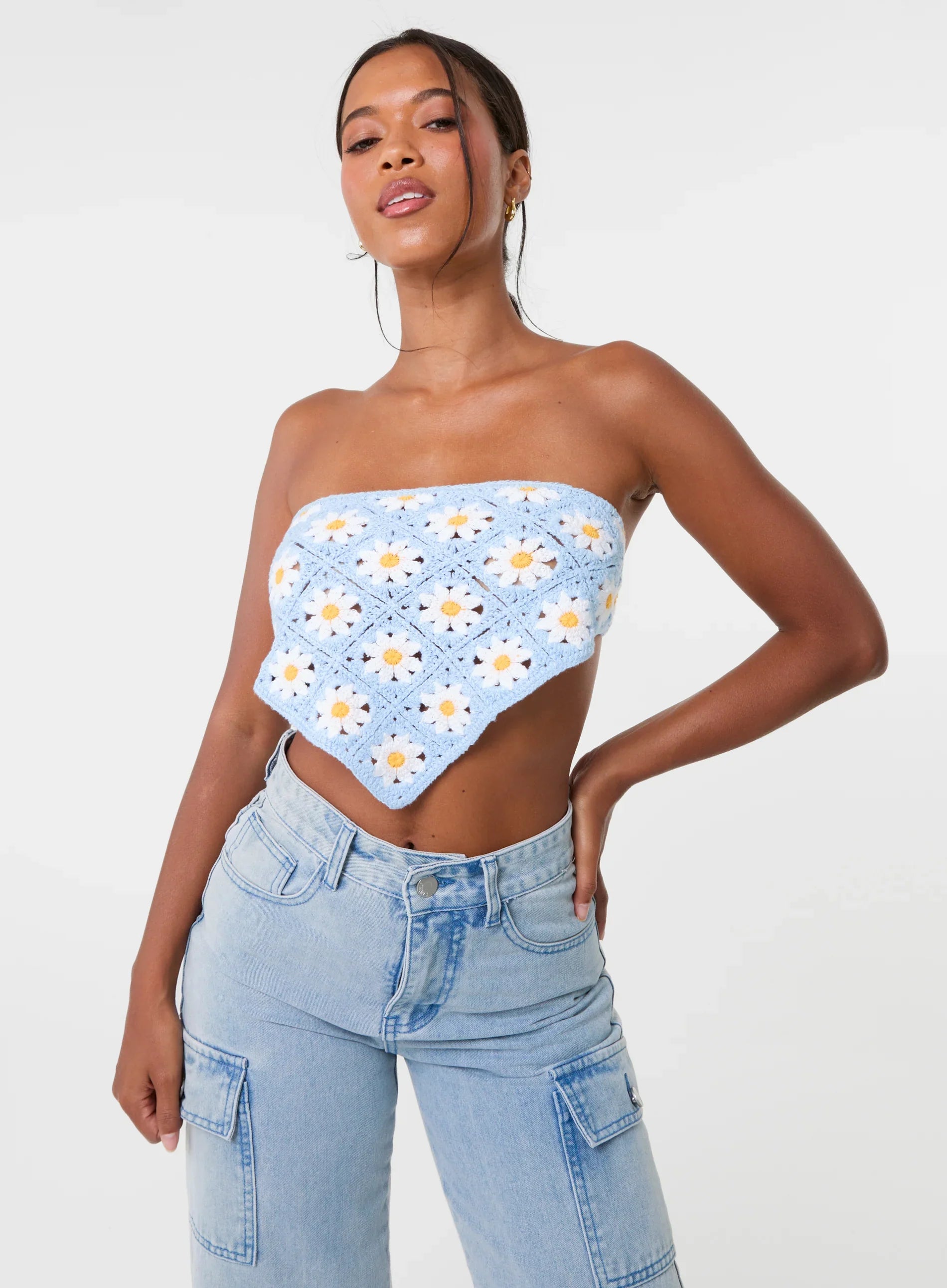 Daisy Crochet Hanky Top